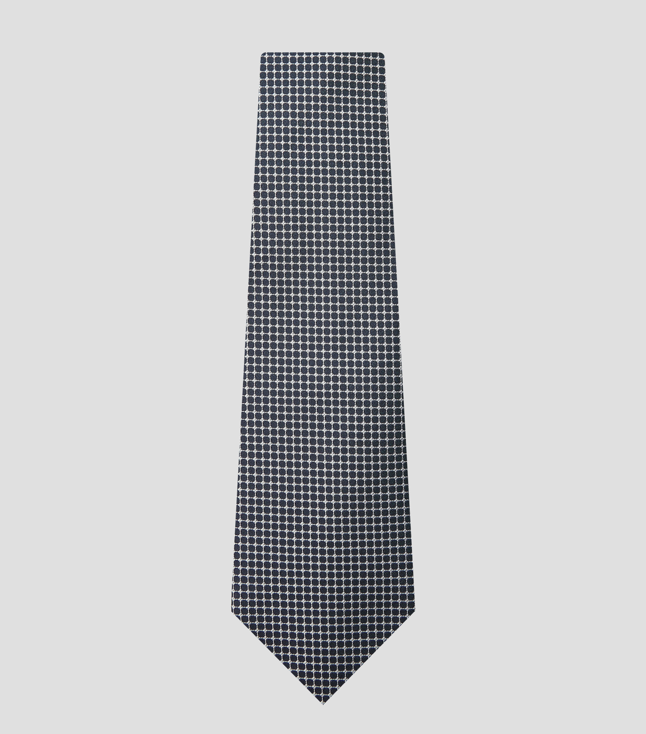Corbata de seda con dibujo tejido en jacquard Hombre