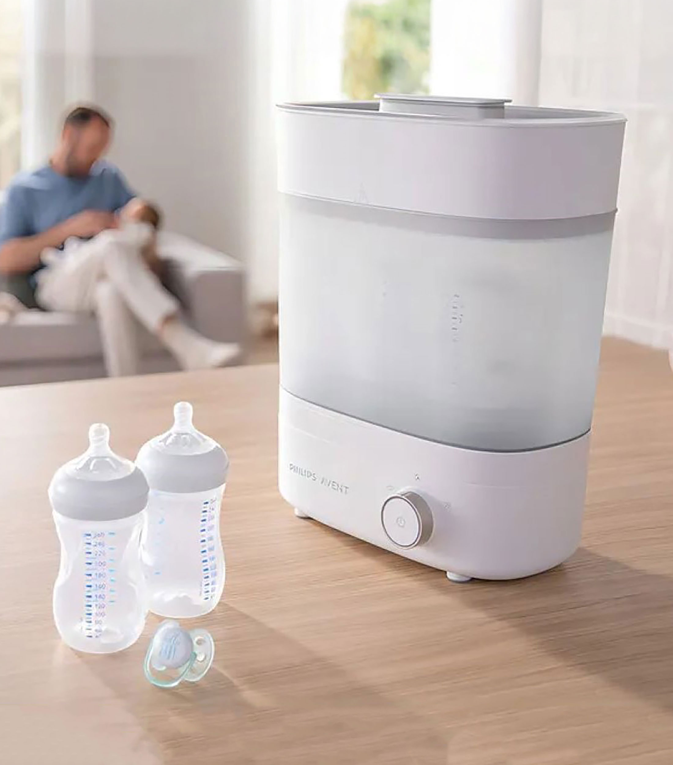 Esterilizador con Secador Eléctrico a vapor Premium de Biberones