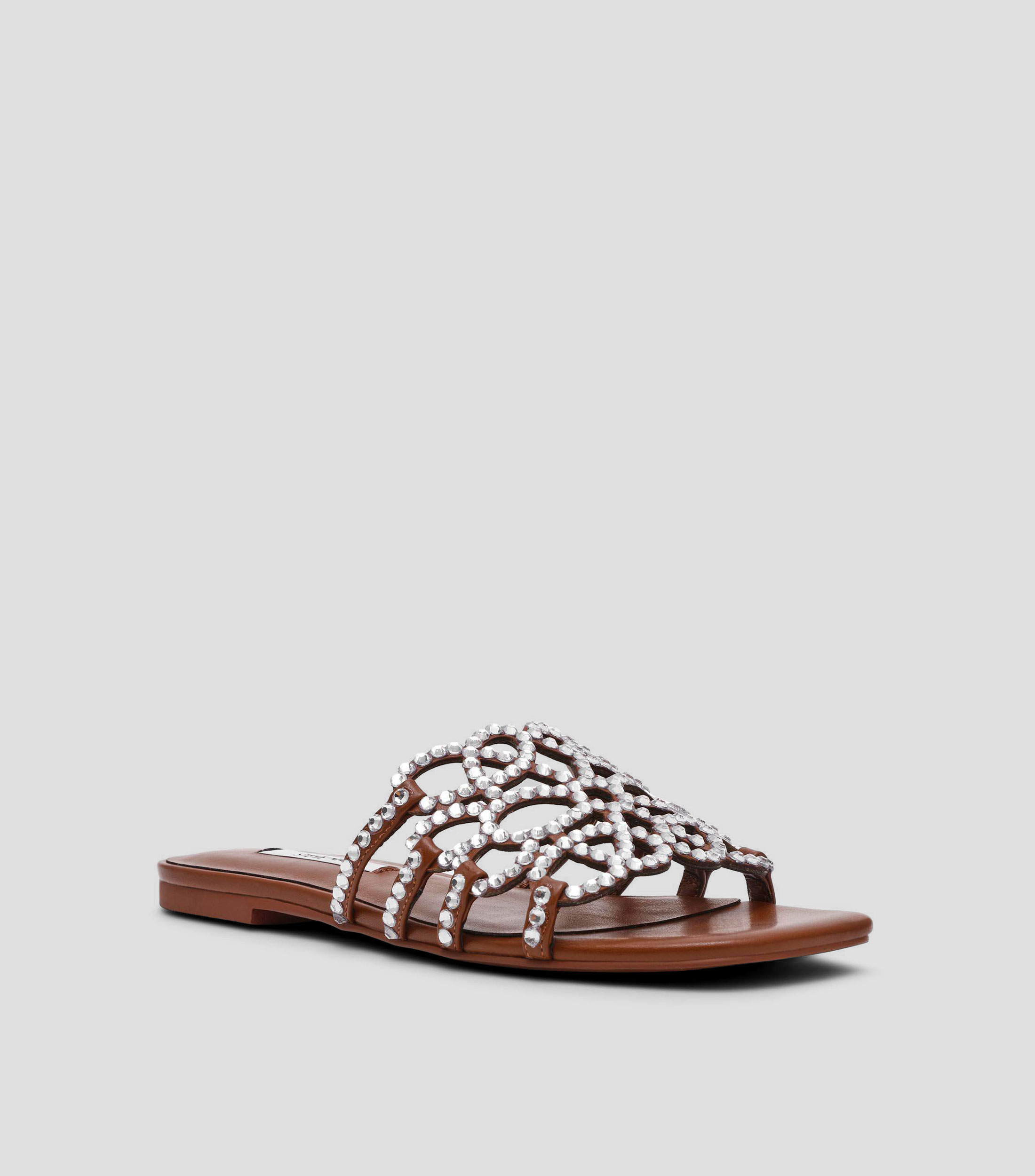 Sandalias con tacón bajo ancho Mujer