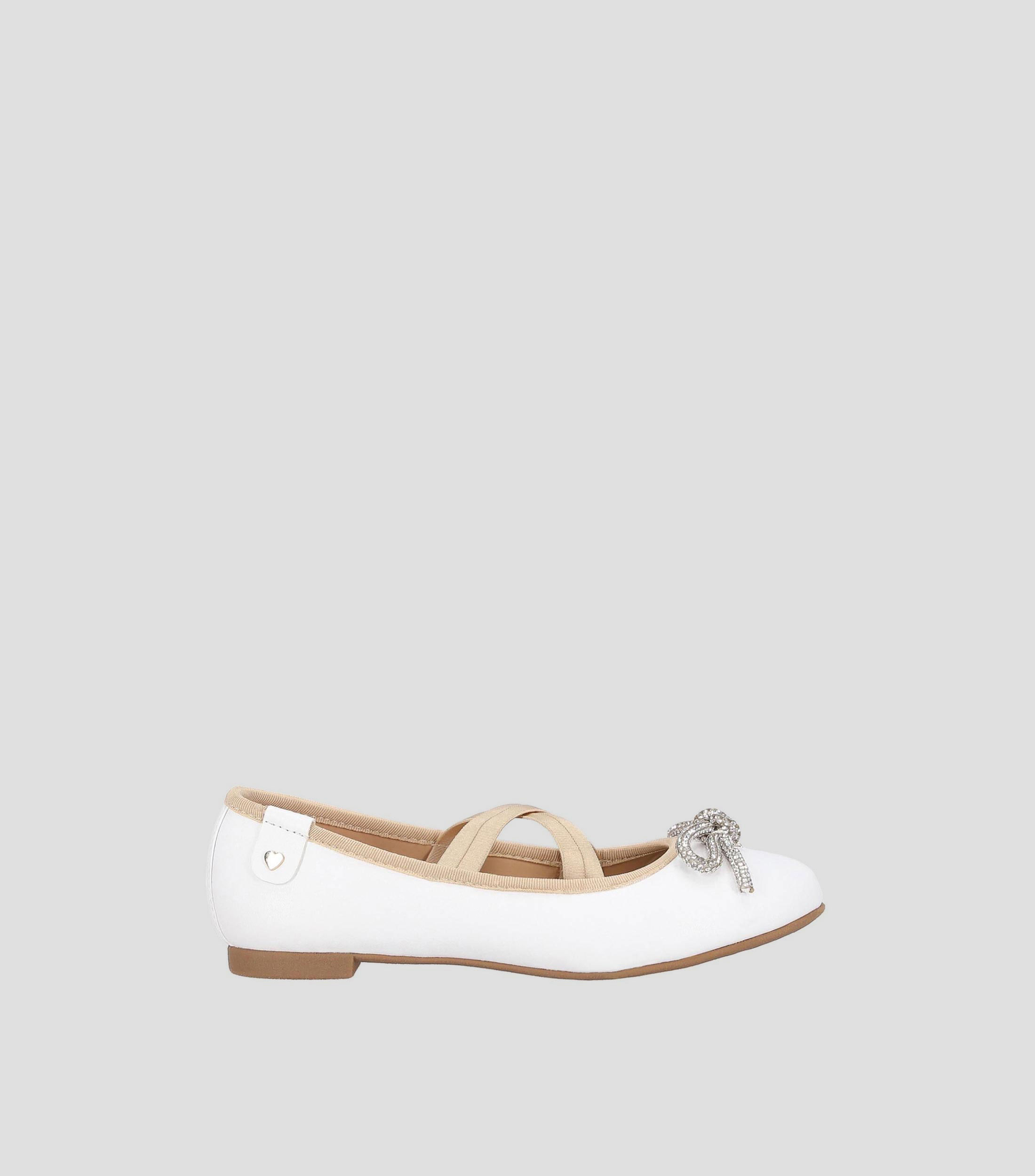 Flats lisos con moño Niña