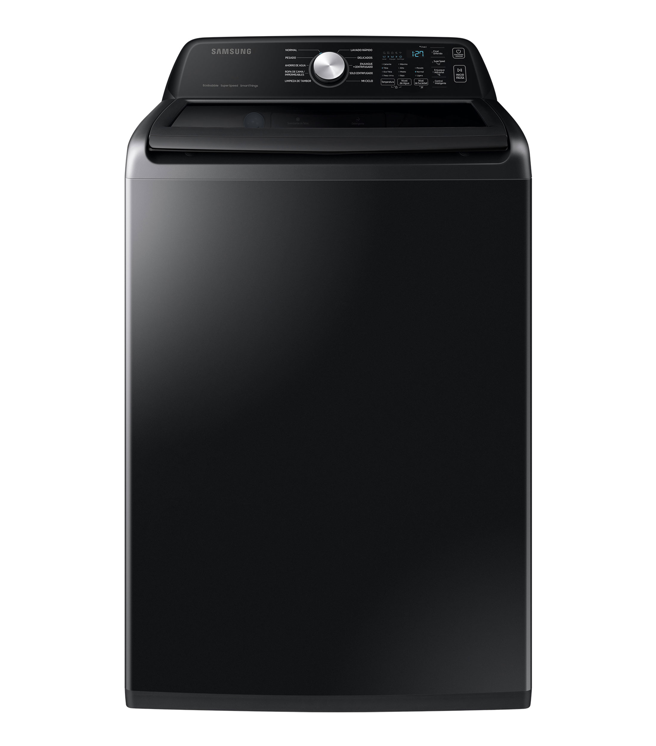 Lavadora Semiautomática, 23 Kg, de carga superior WA23C3554GV-AX negra Samsung