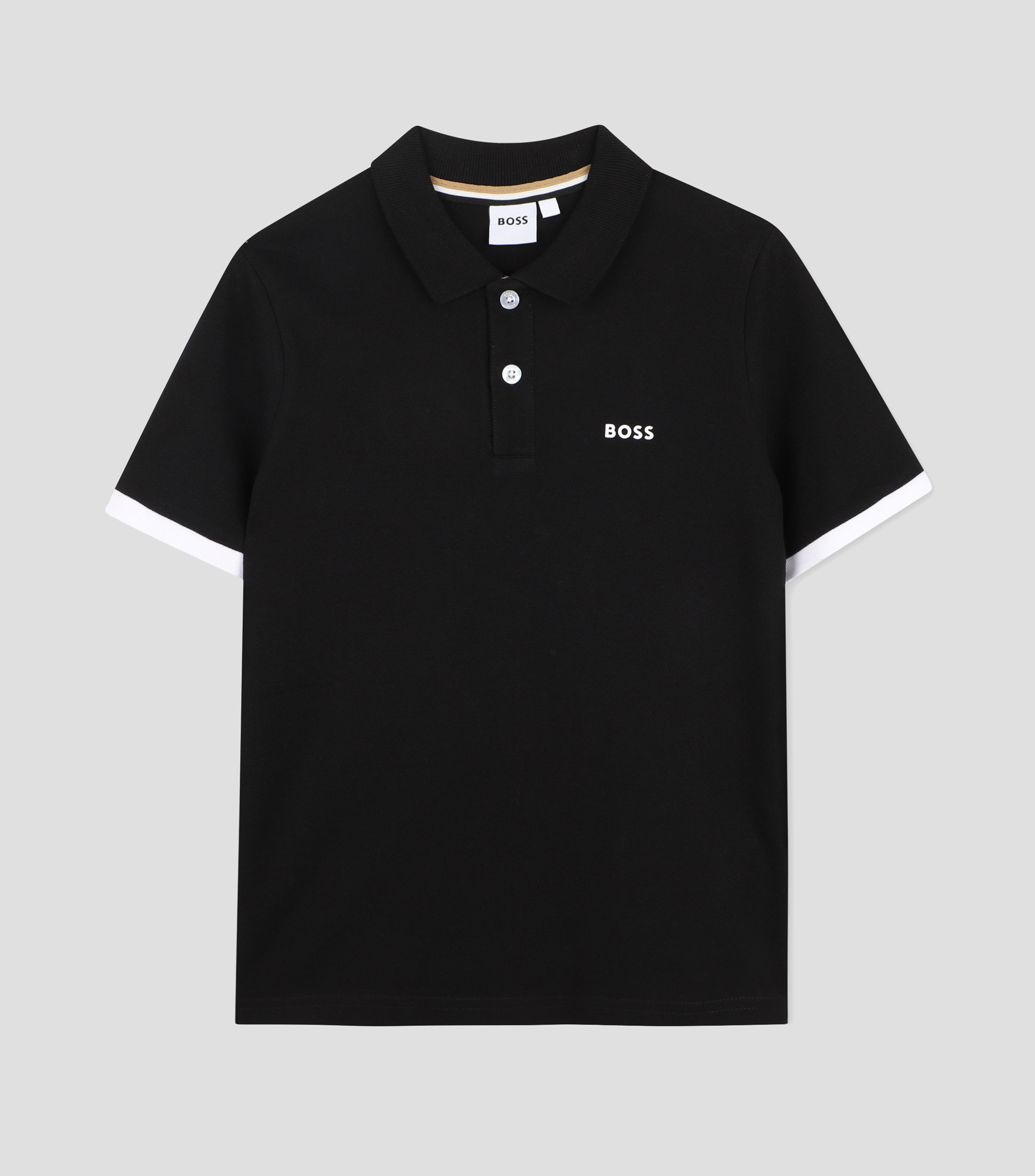 Playera tipo Polo de manga corta diseño sólido Niño