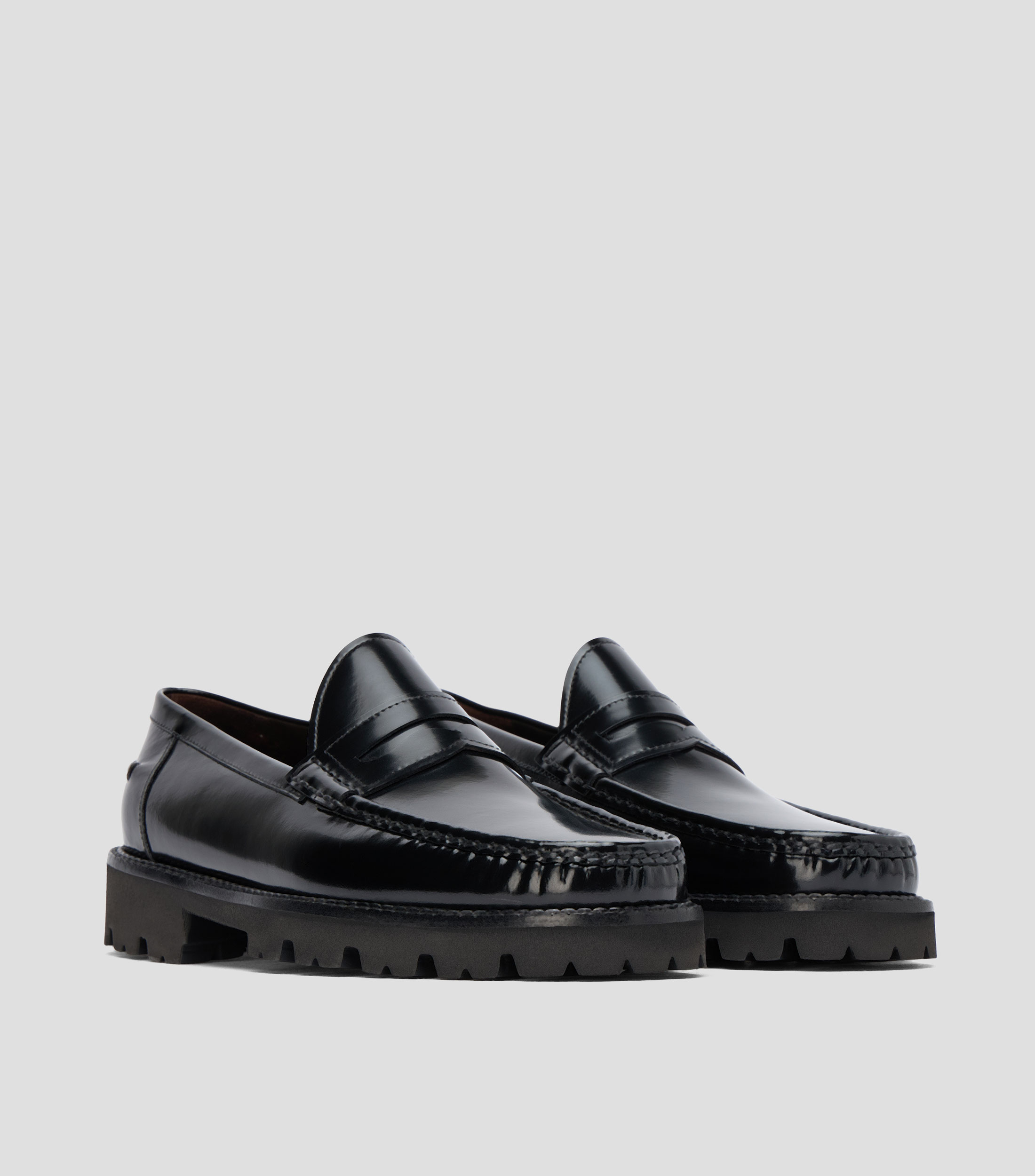 Mocasines en piel Hombre
