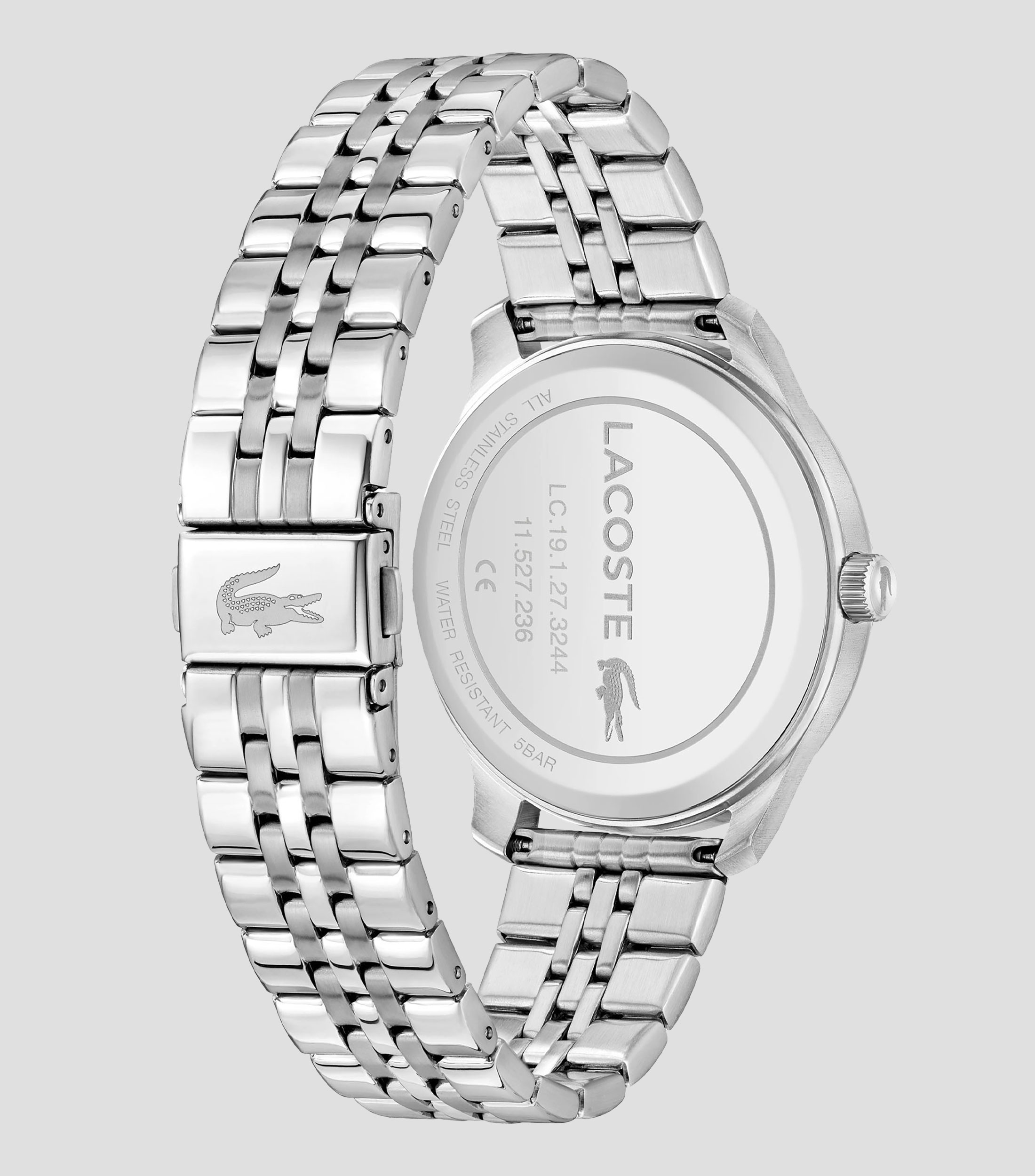 Reloj para Hombre Lisbon Clásico Negro, Plateado