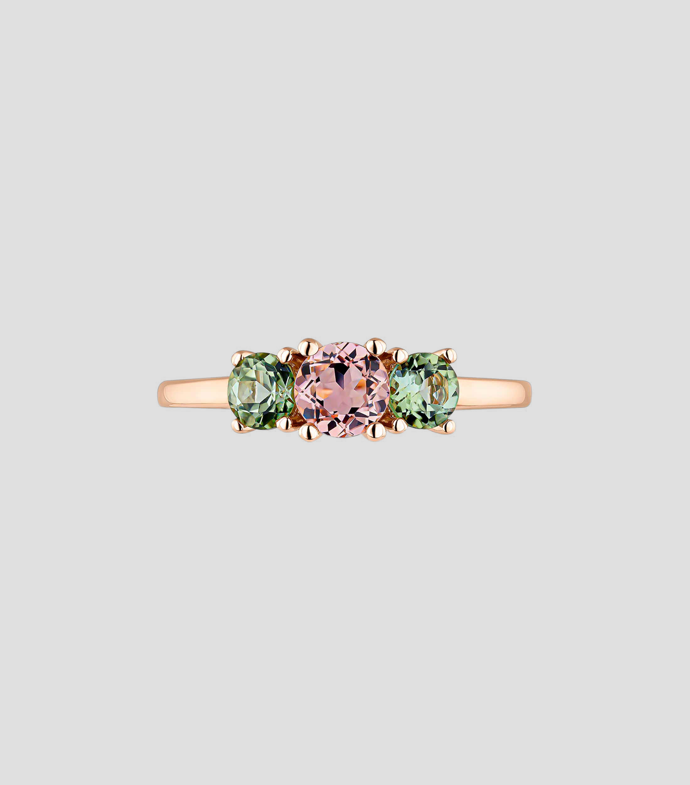 Anillo en oro rosa 18 Kts Moonrise Mujer