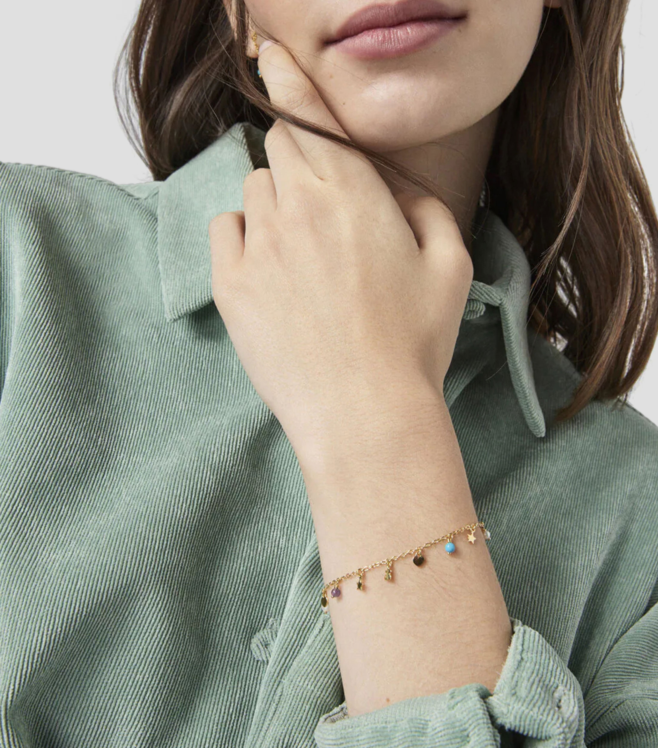 Tobillera en plata Cool Joy Mujer