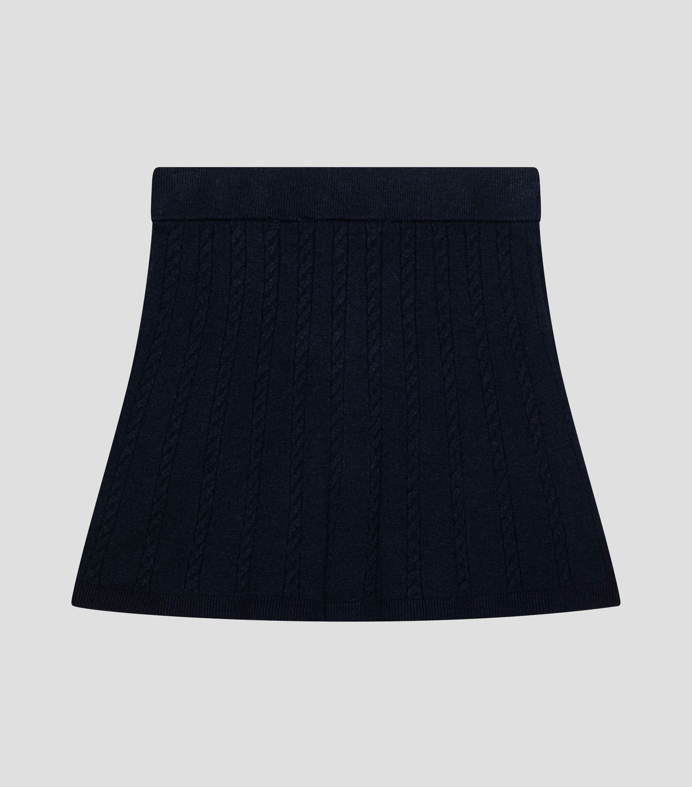 Falda corta de corte regular lisa Mujer