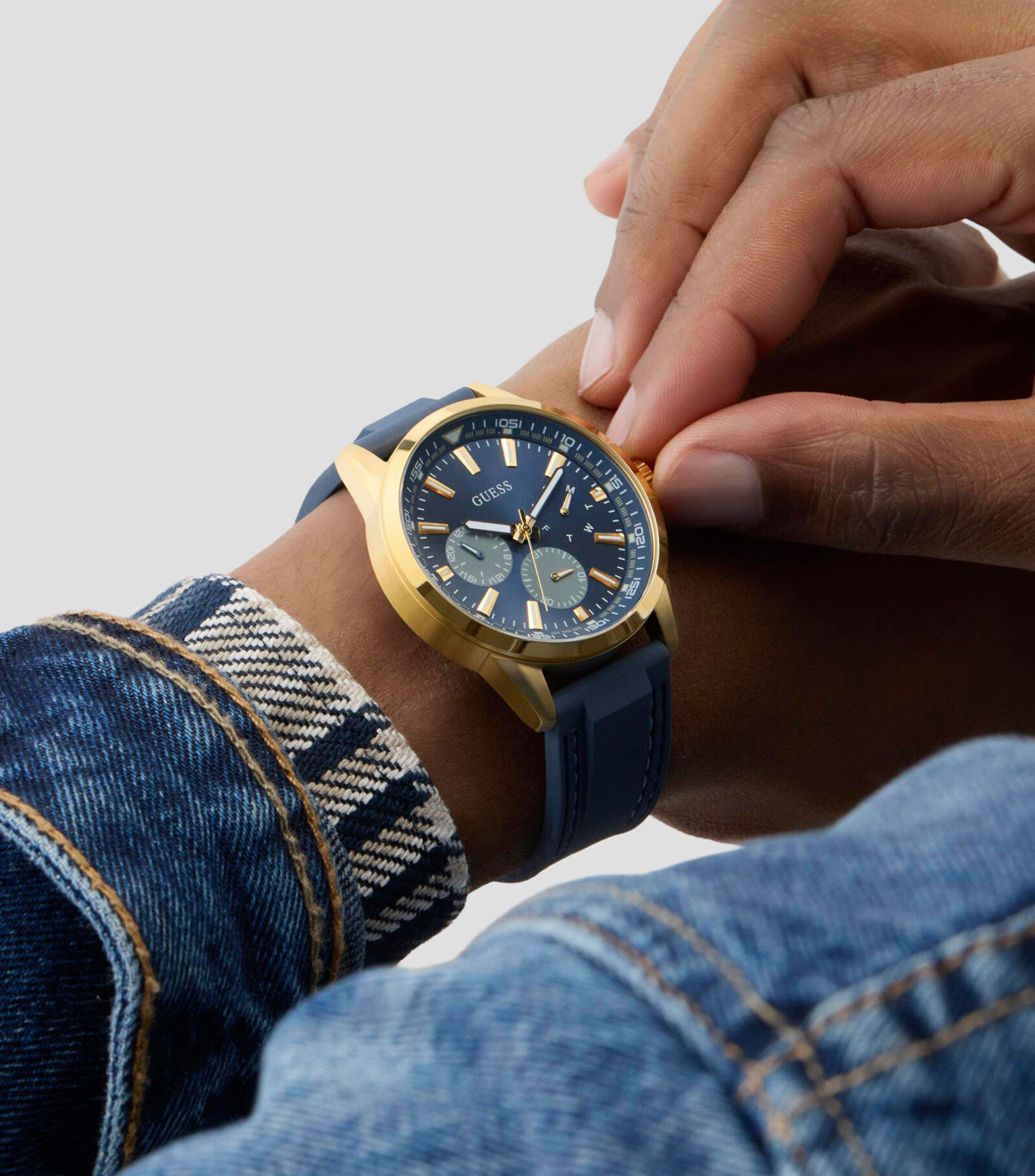 Reloj para Hombre Peak casual Azul, Dorado