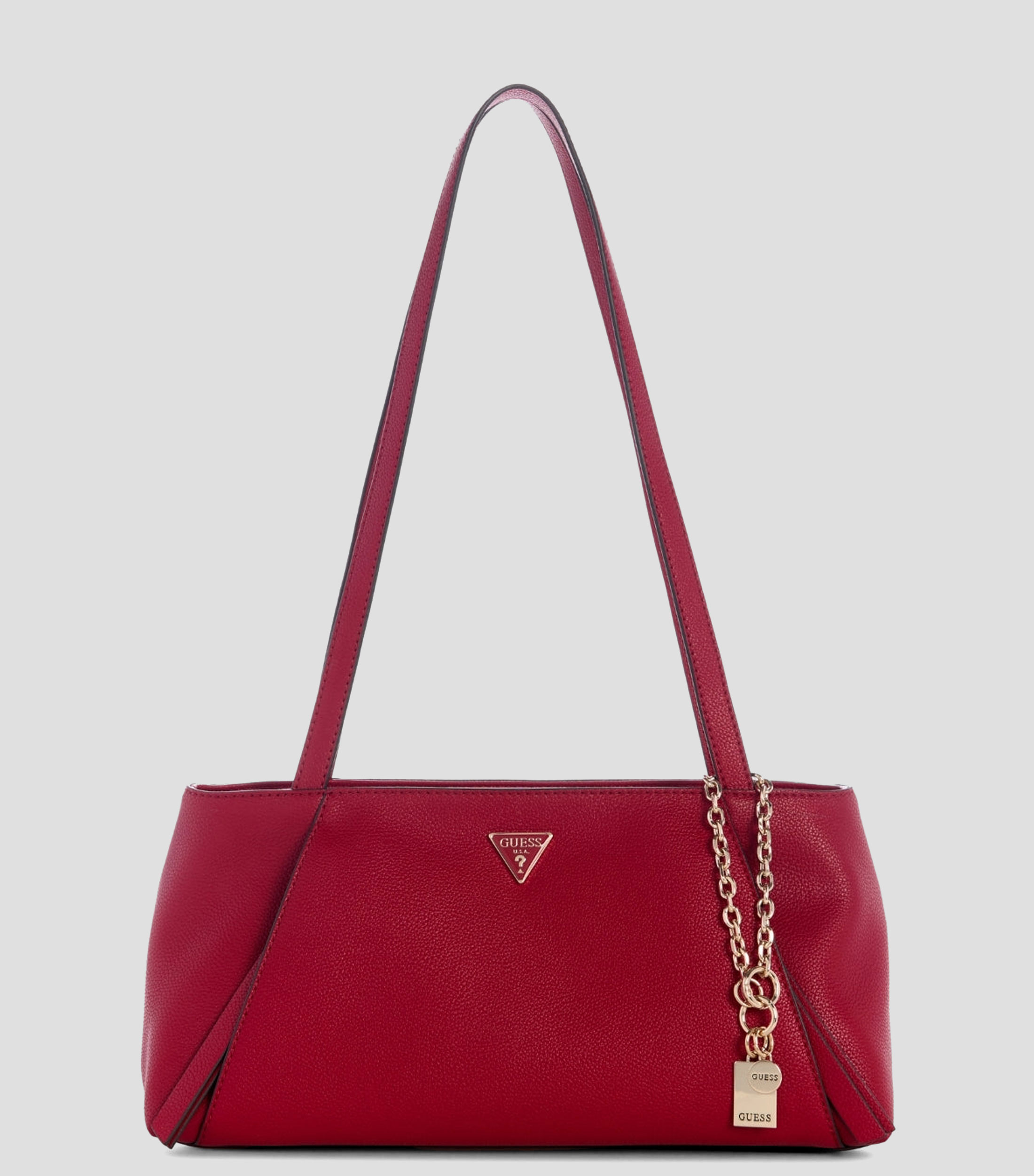 Bolsa satchel lisa con detalle texturizado Mujer