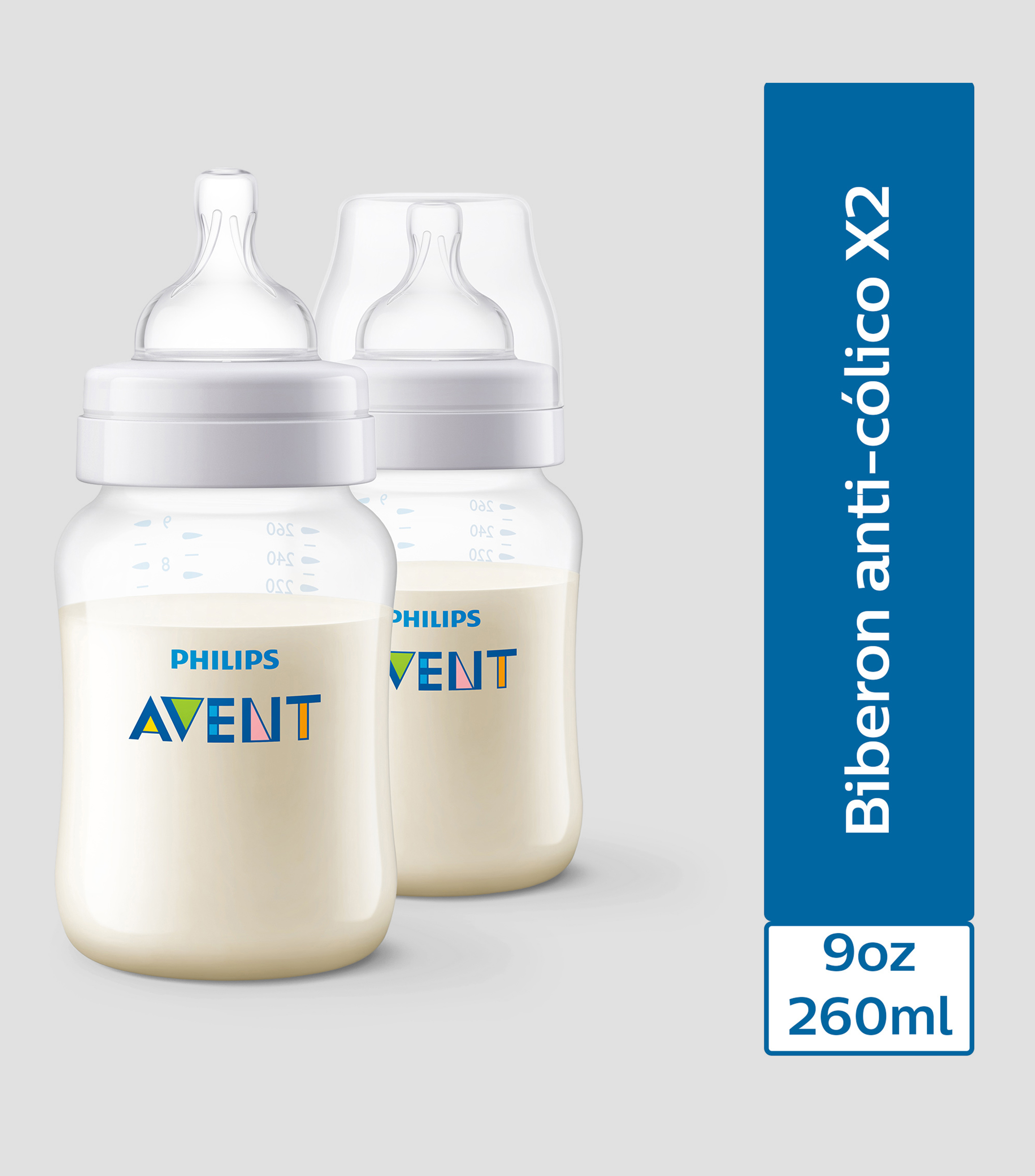 Set 2 Biberones Classic+ de 260 ml