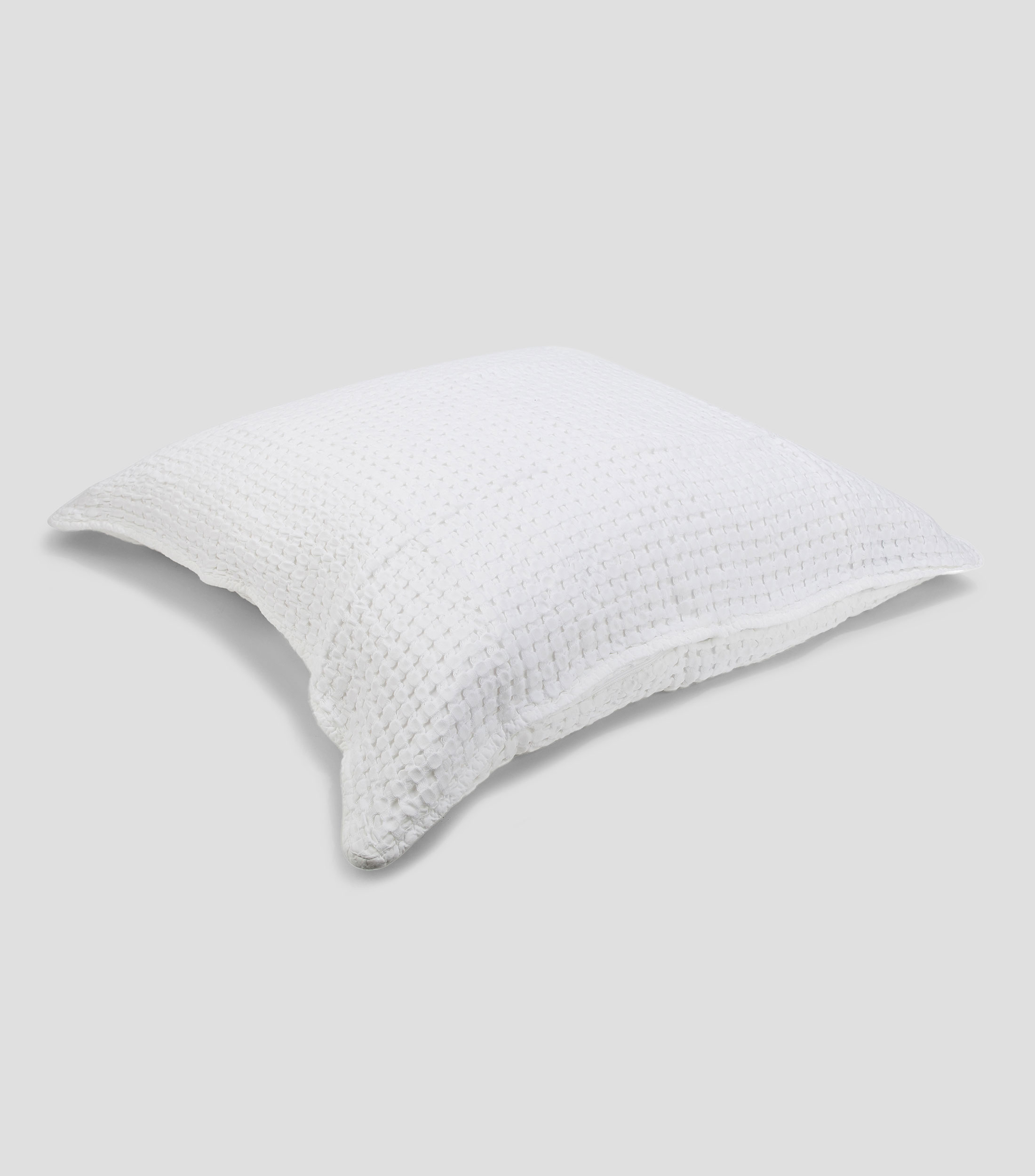 Funda Decorativa Euro Sham Cuadrille Blanca