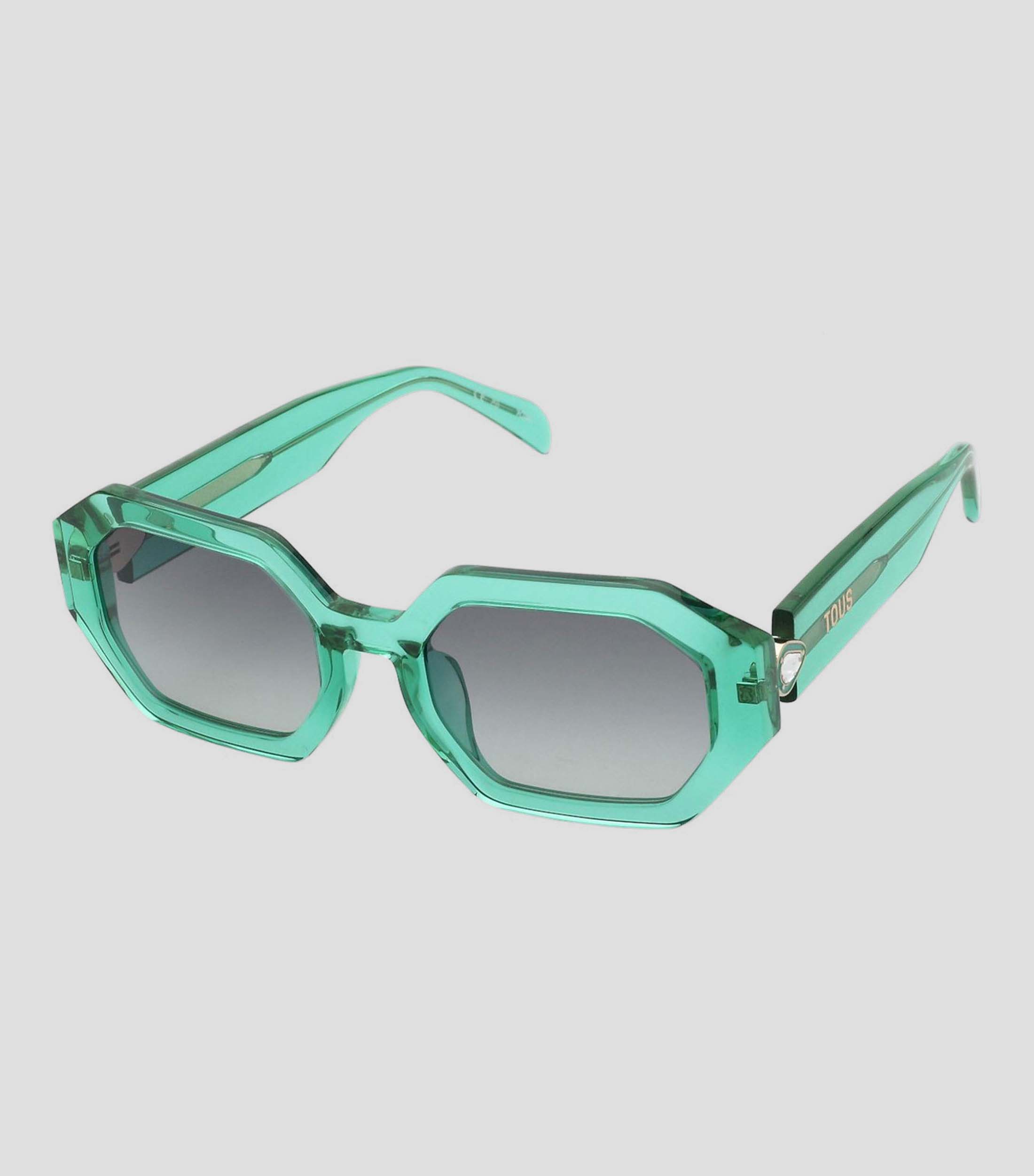 Lentes de sol hexagonales Geometric verdes Mujer