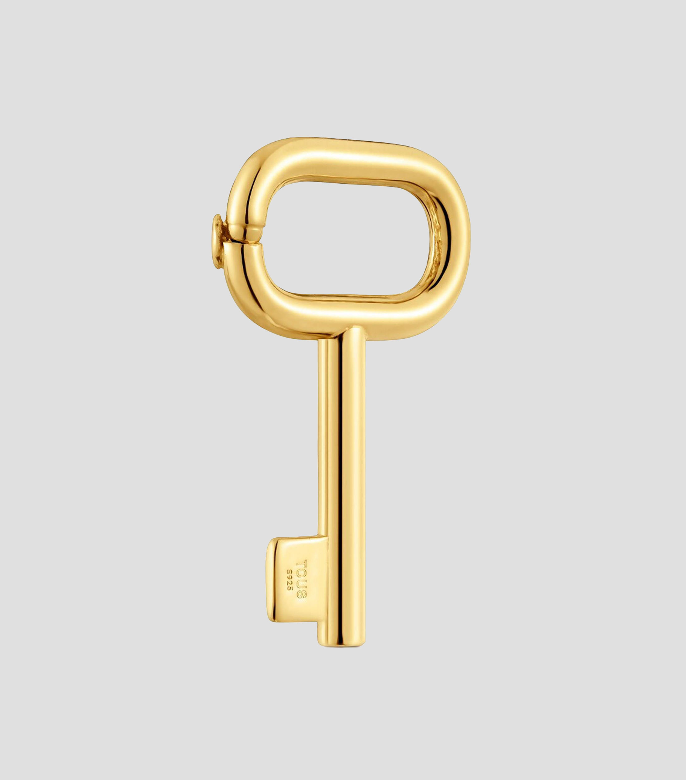Dije llave en Plata Unlock Mujer