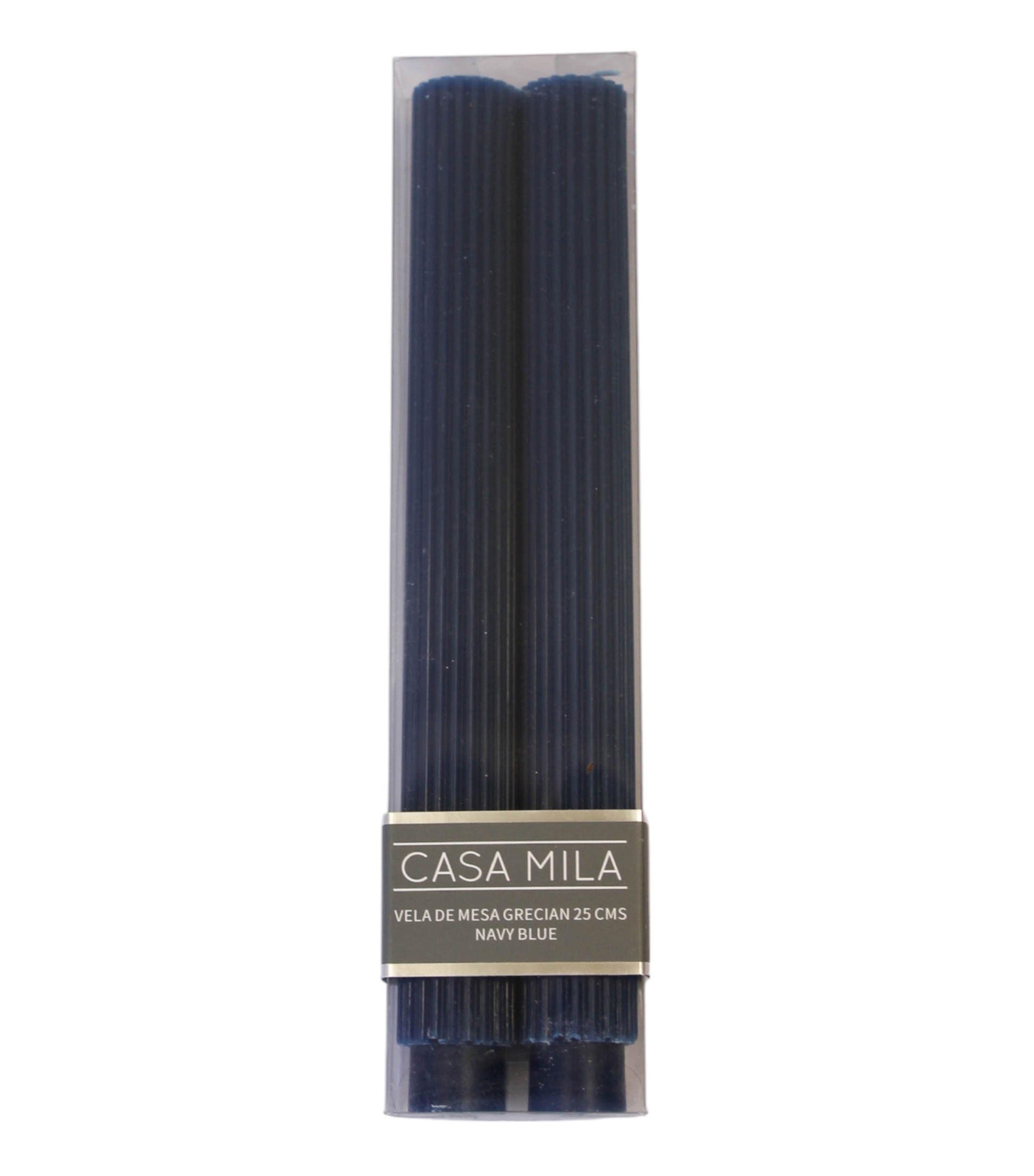 Set 2 velas decorativas Grecian, azul