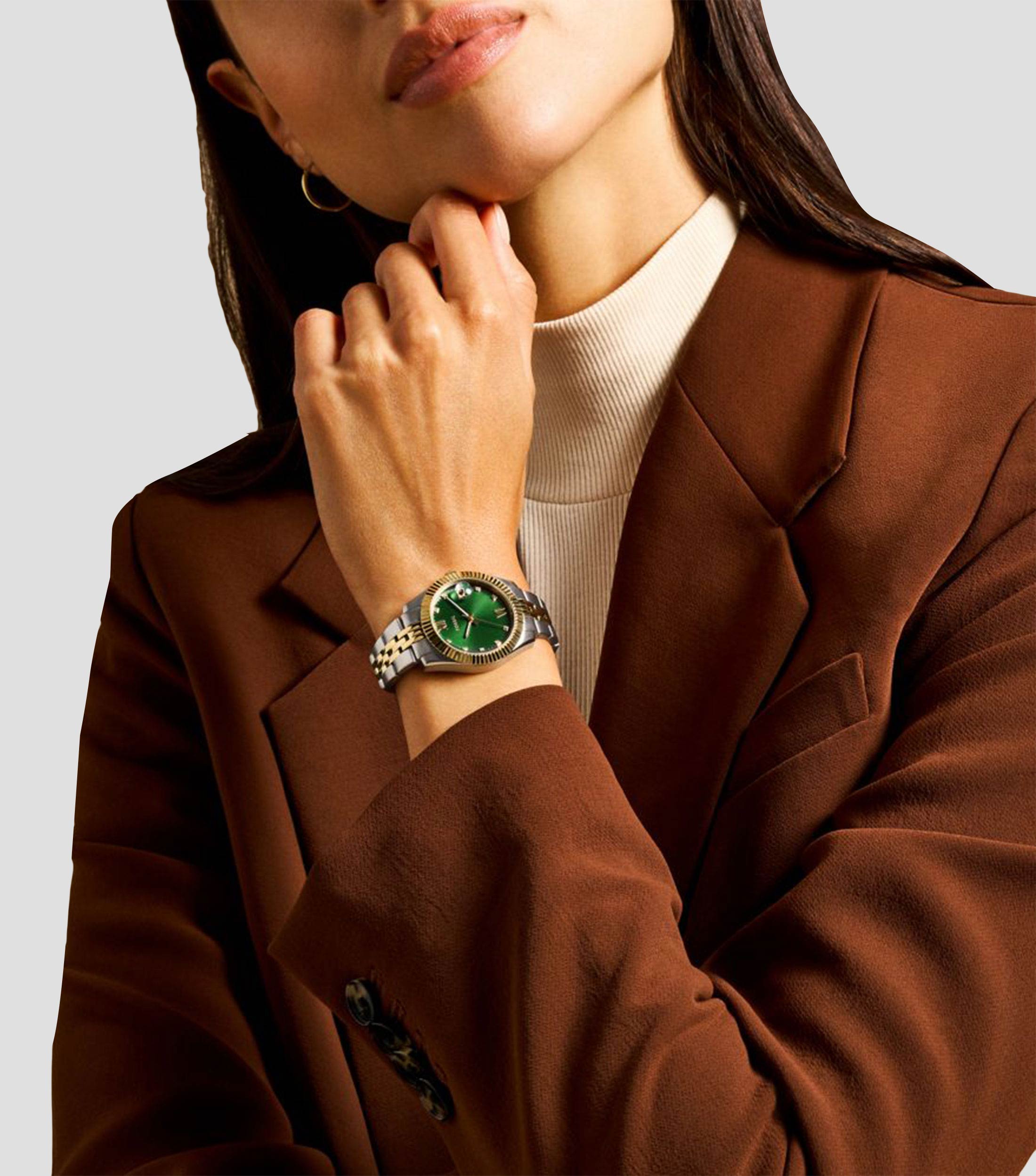 Reloj para Mujer Scarlette casual plateado, dorado
