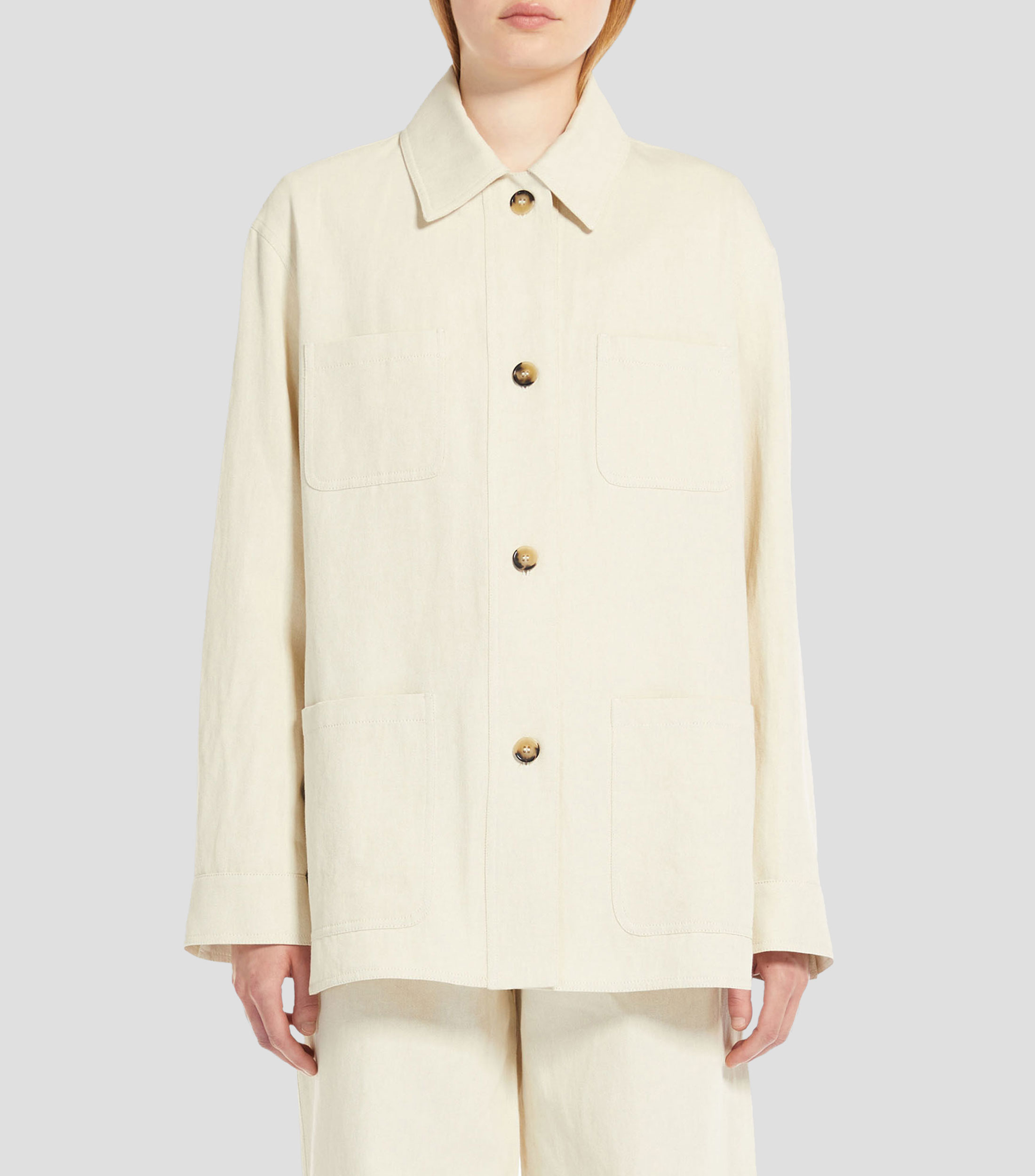 Camisa sólida manga larga Newport Mujer