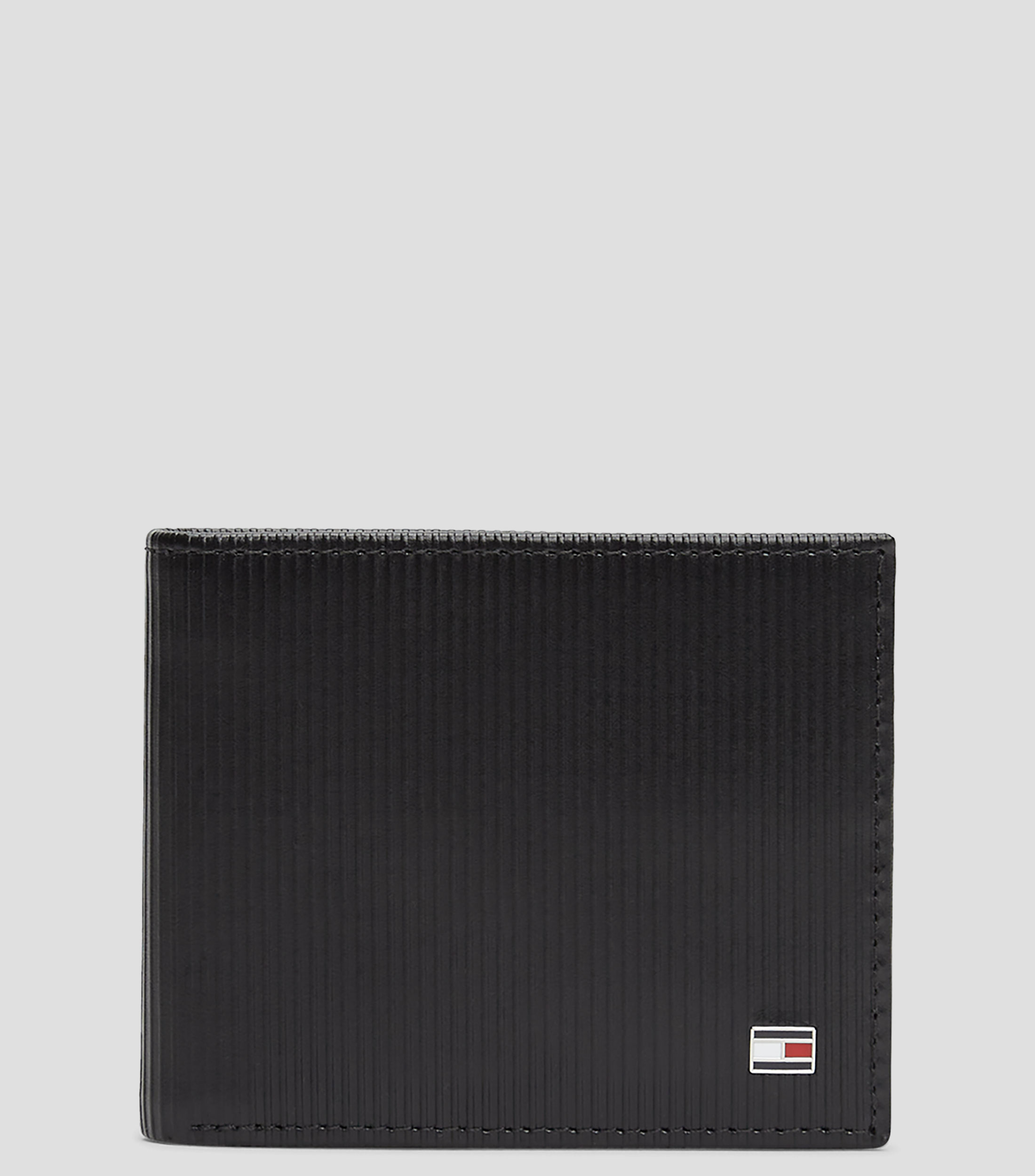 Cartera bifold en piel lisa Hombre
