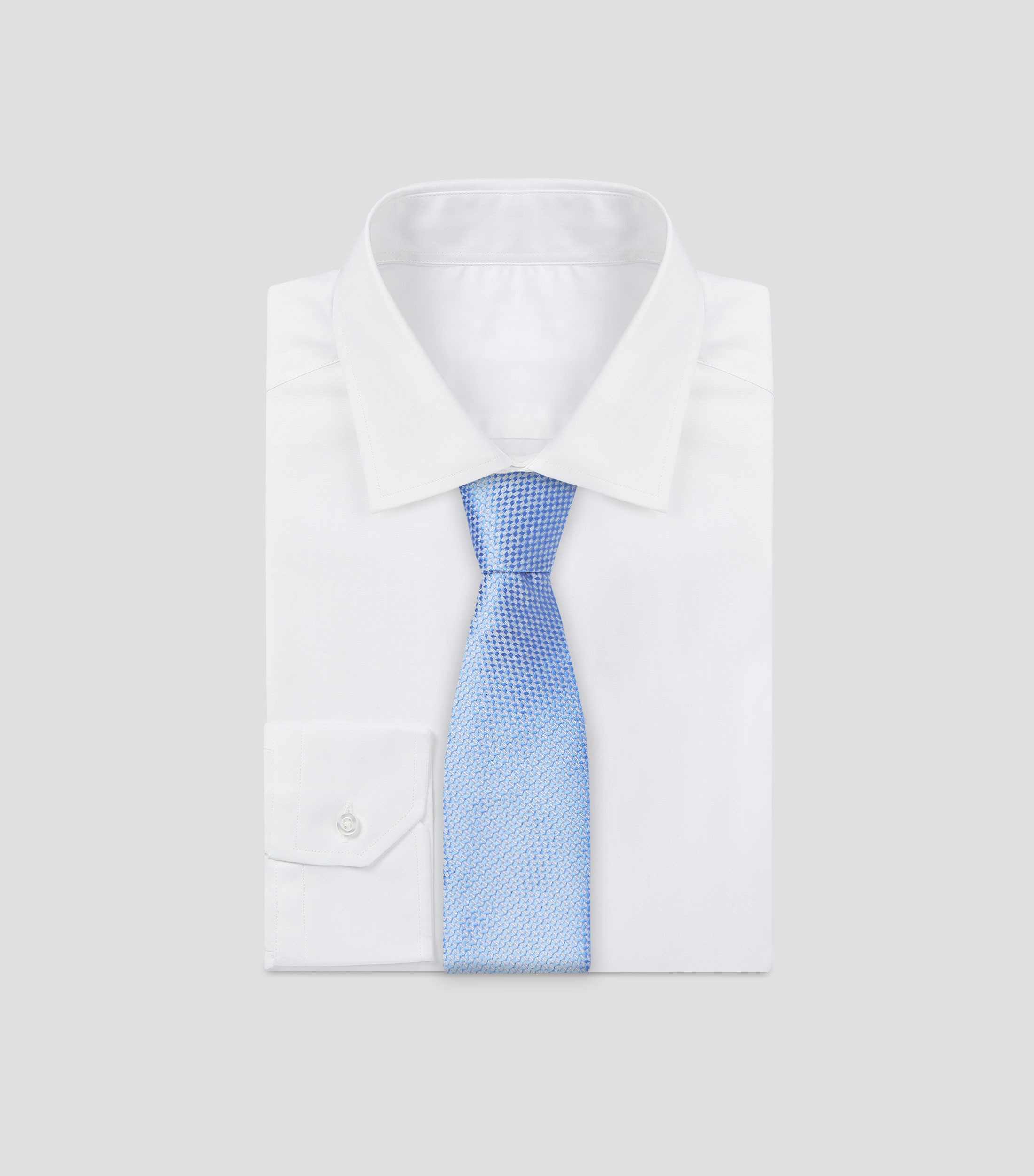 Corbata ancha azul cielo fantasía