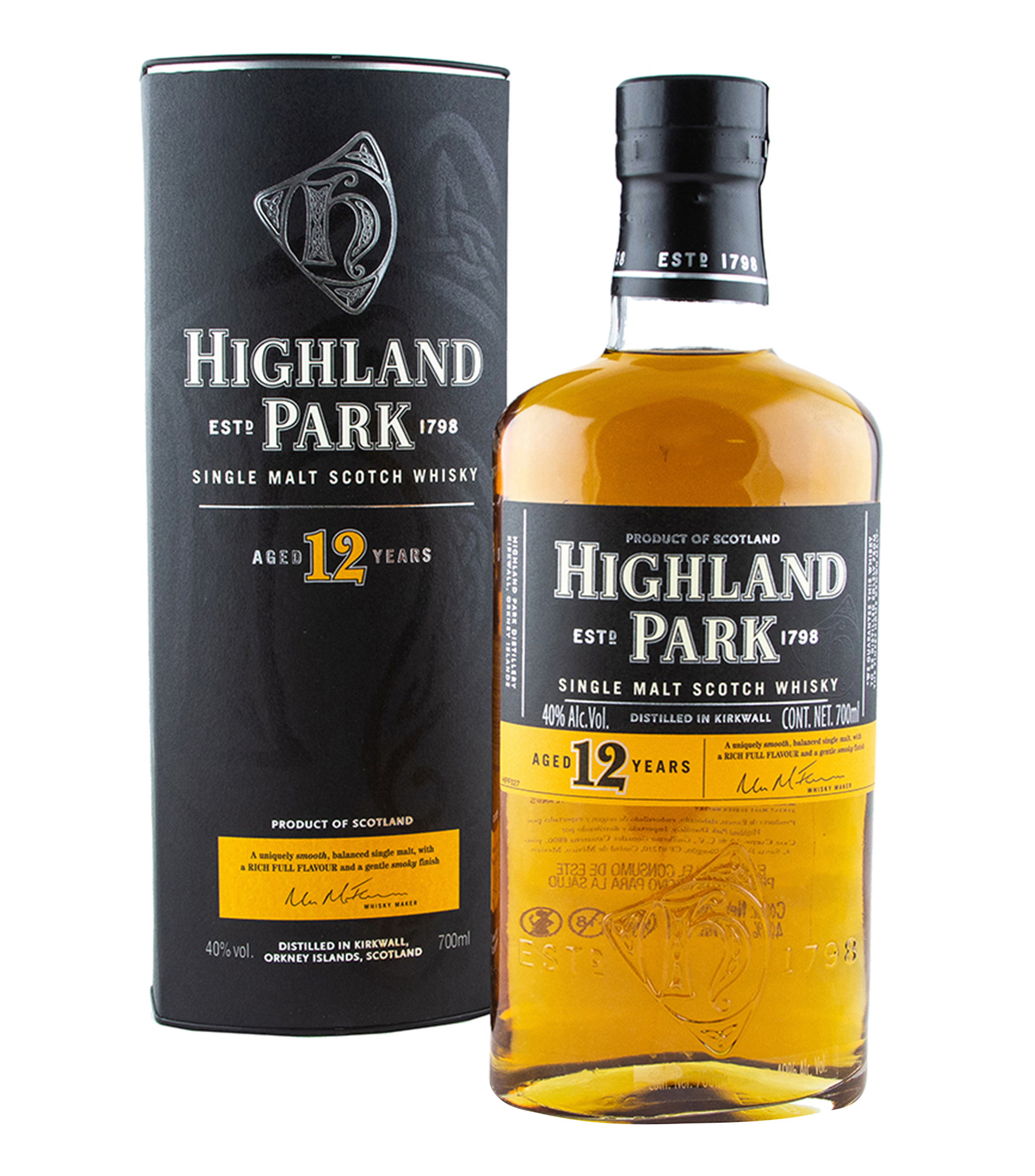 Whisky Highland Park 12 Años, 700 ml