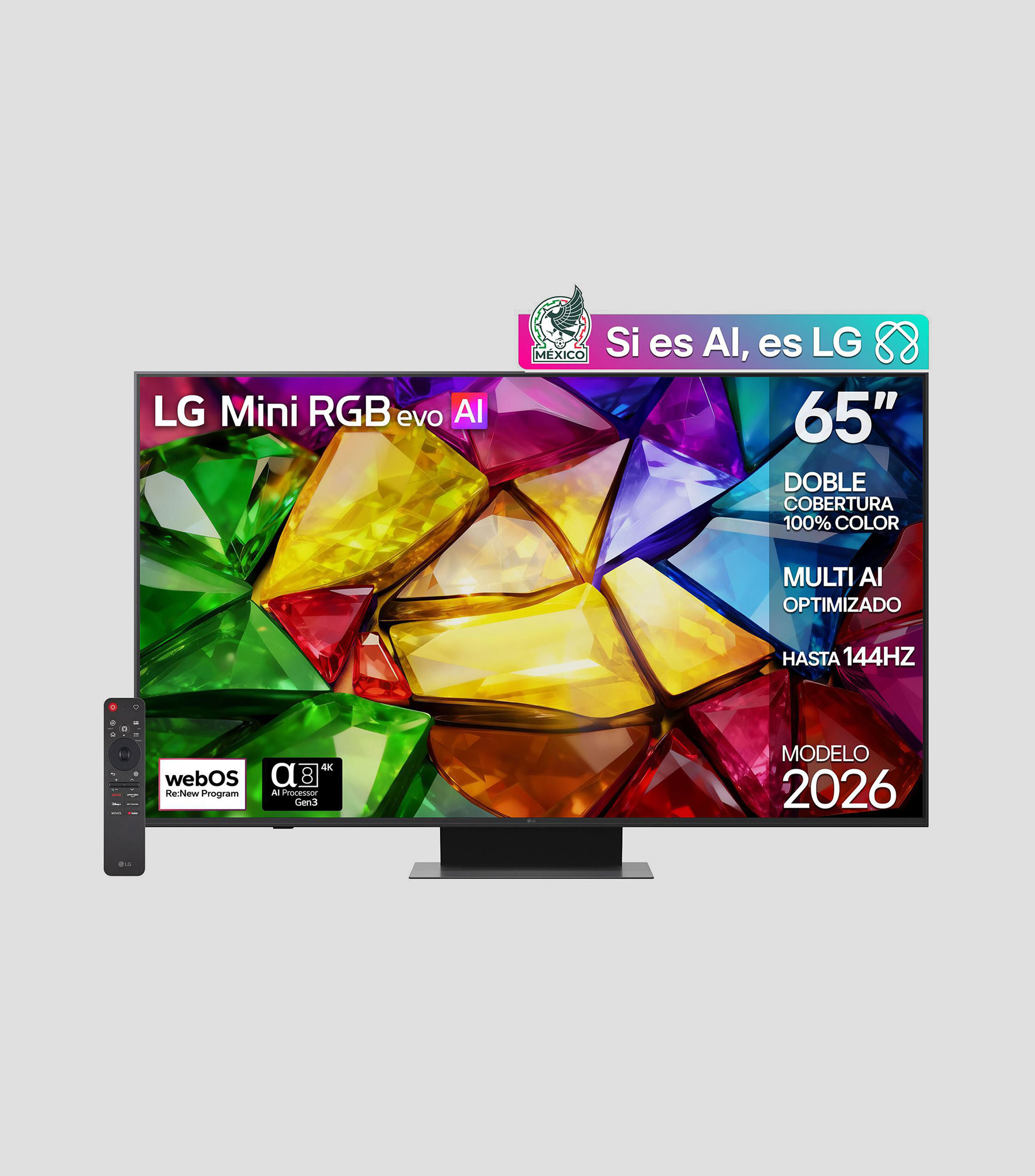 Pantalla 65 Pulgadas Plana 4K Mini RGB evo 65MRGB86BSA