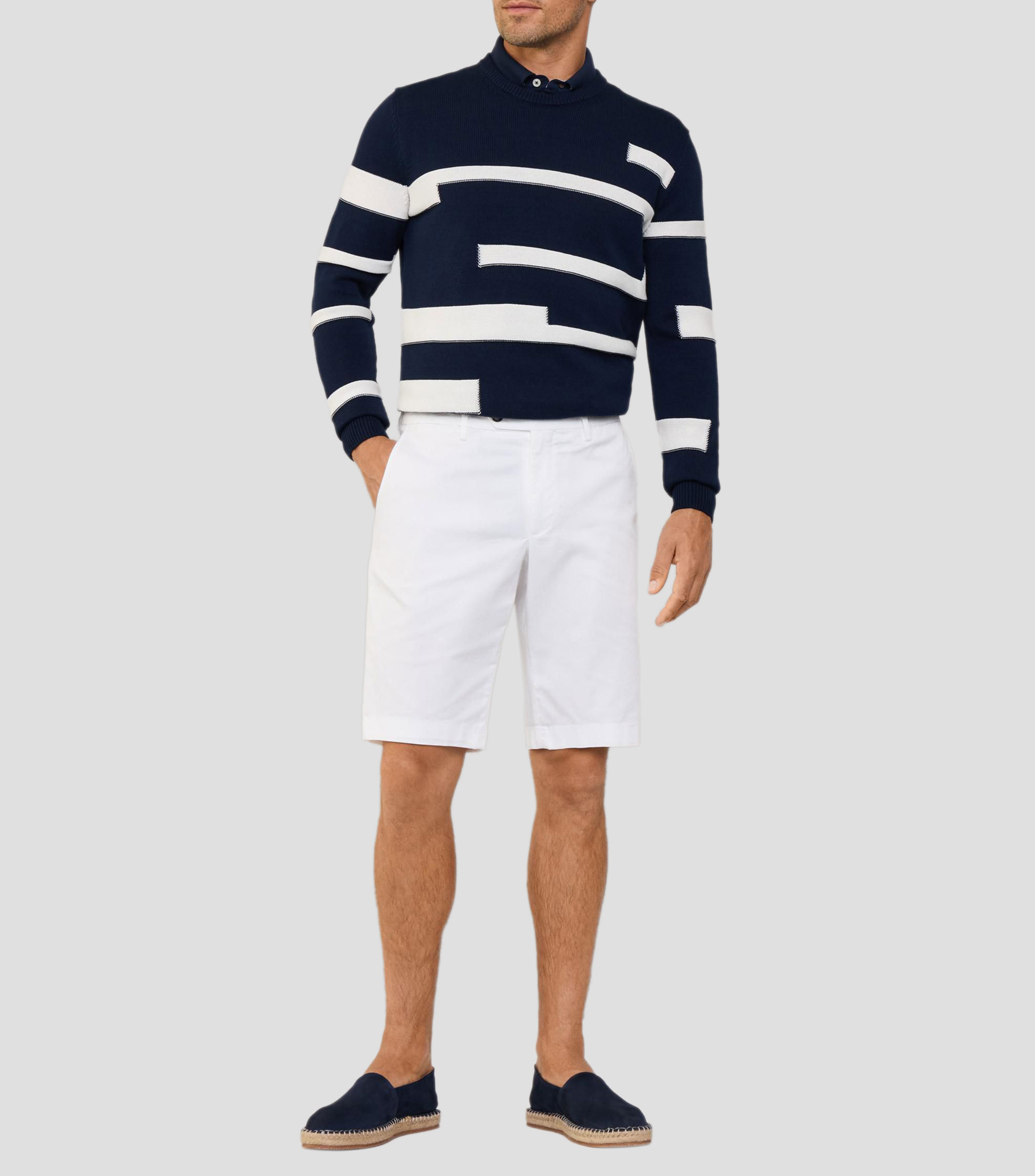 Bermuda chino lisa Hombre