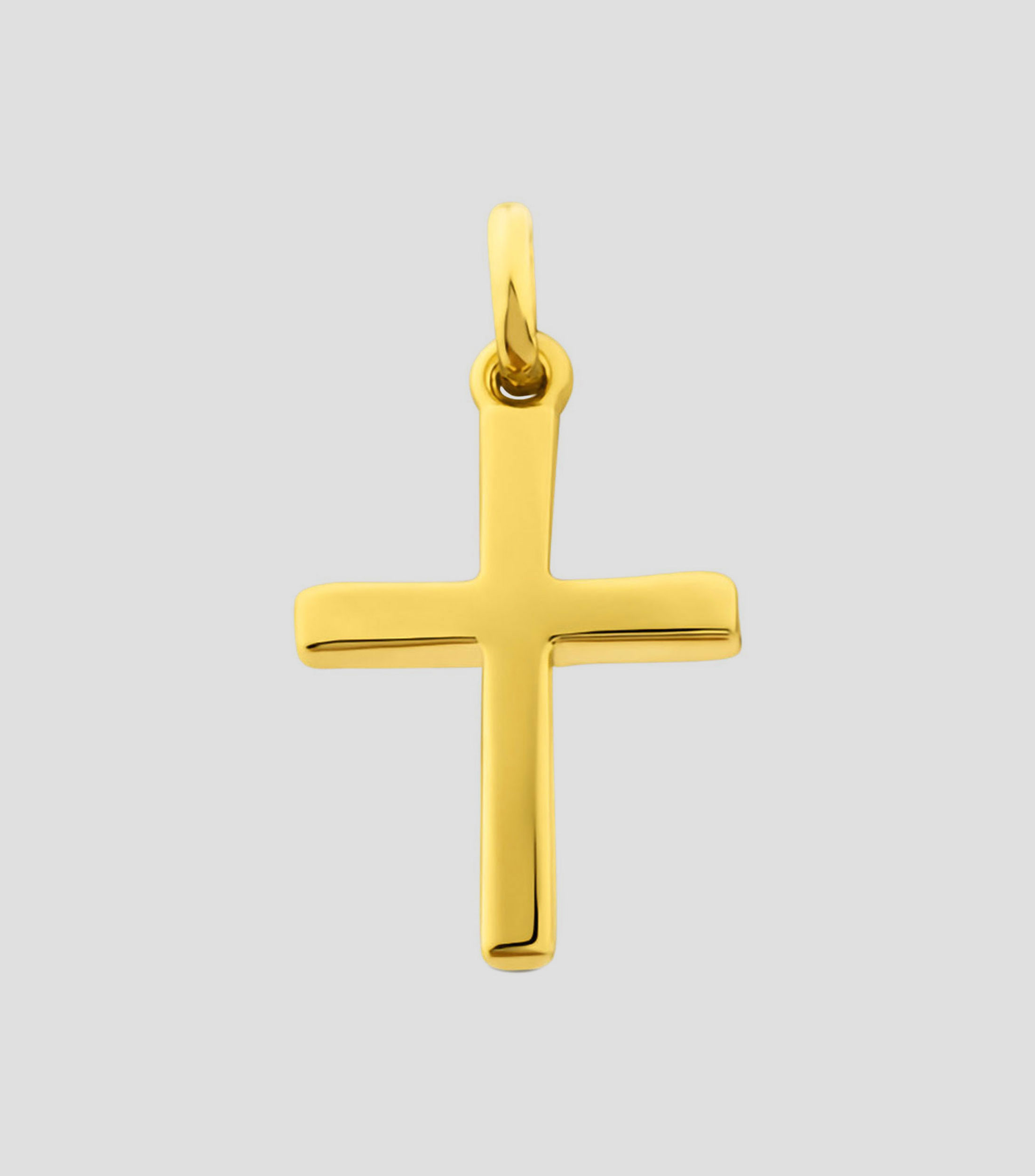 Colgante cruz en oro amarillo de 18 kilates Mujer