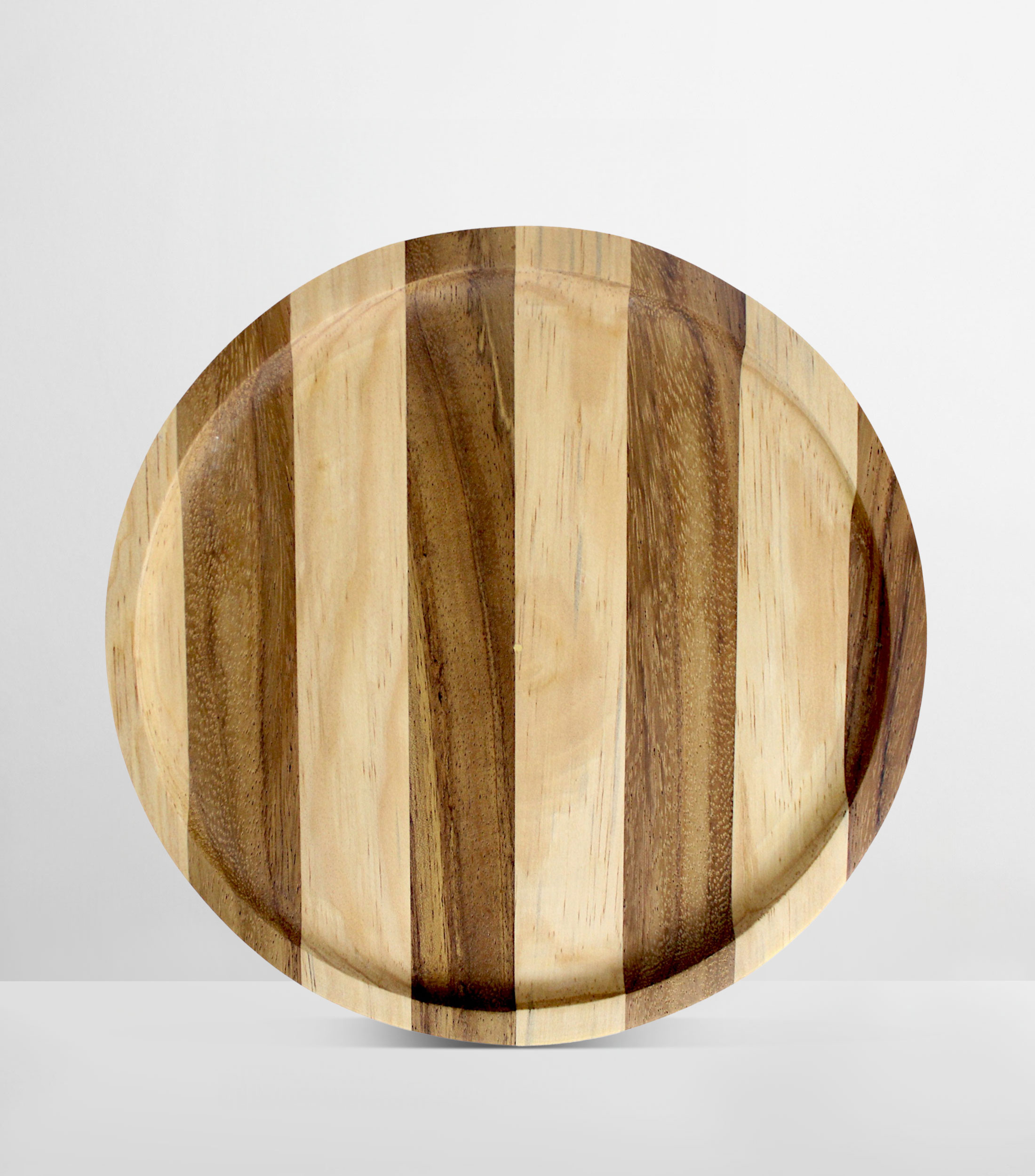 Plato base en madera de parota