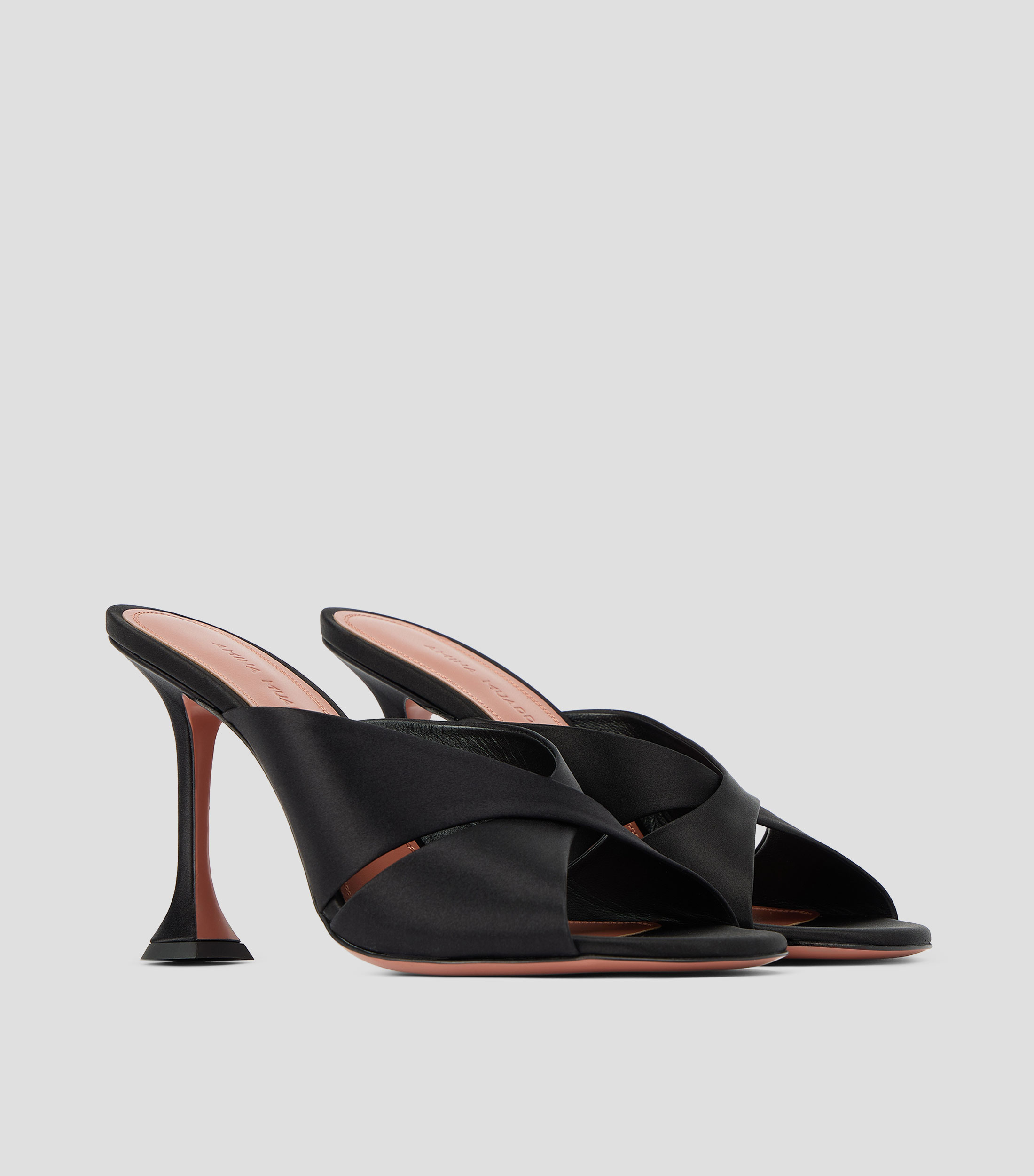 Sandalias con tacón alto media luna Mujer