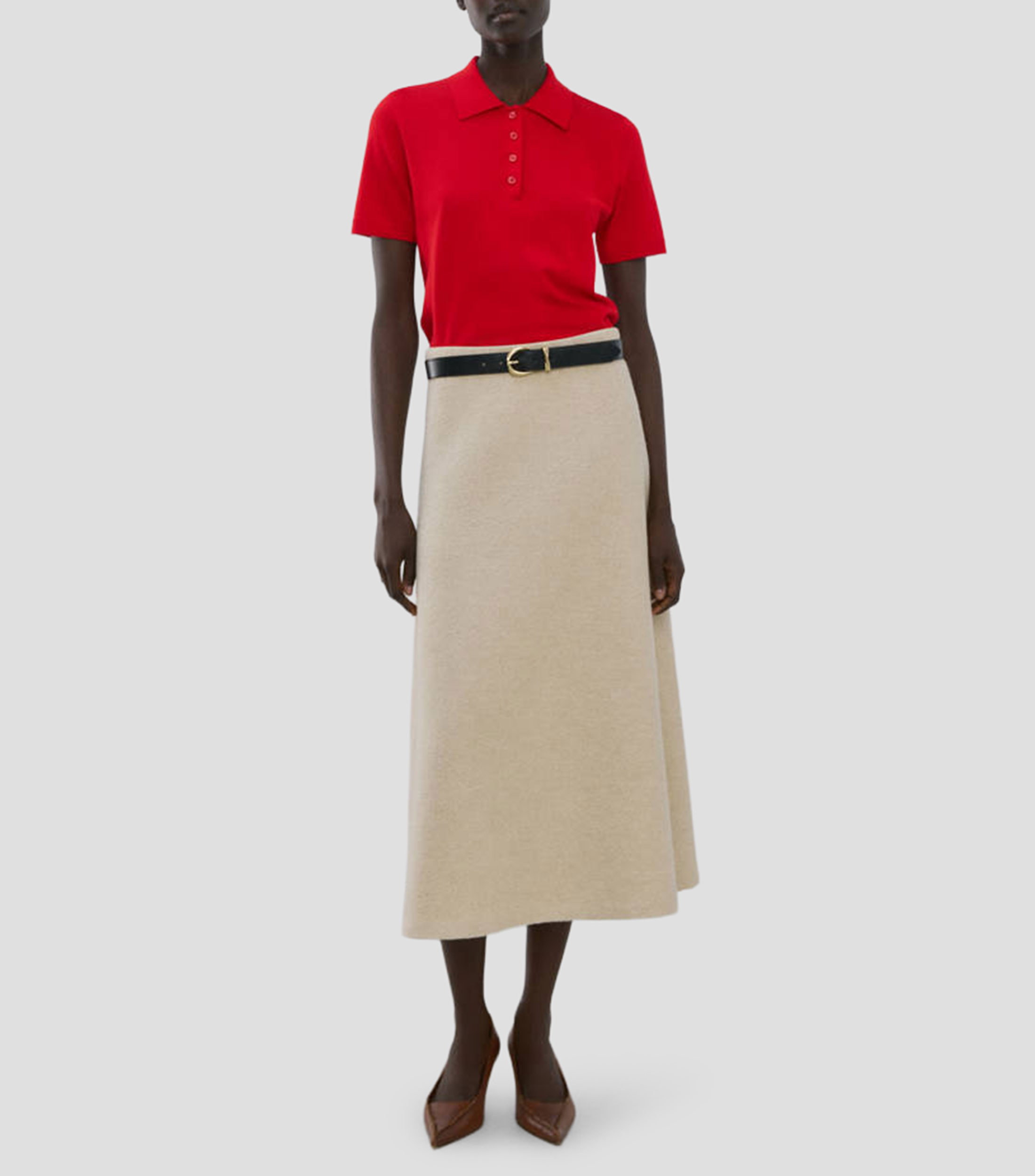 Suéter cuello polo Mujer