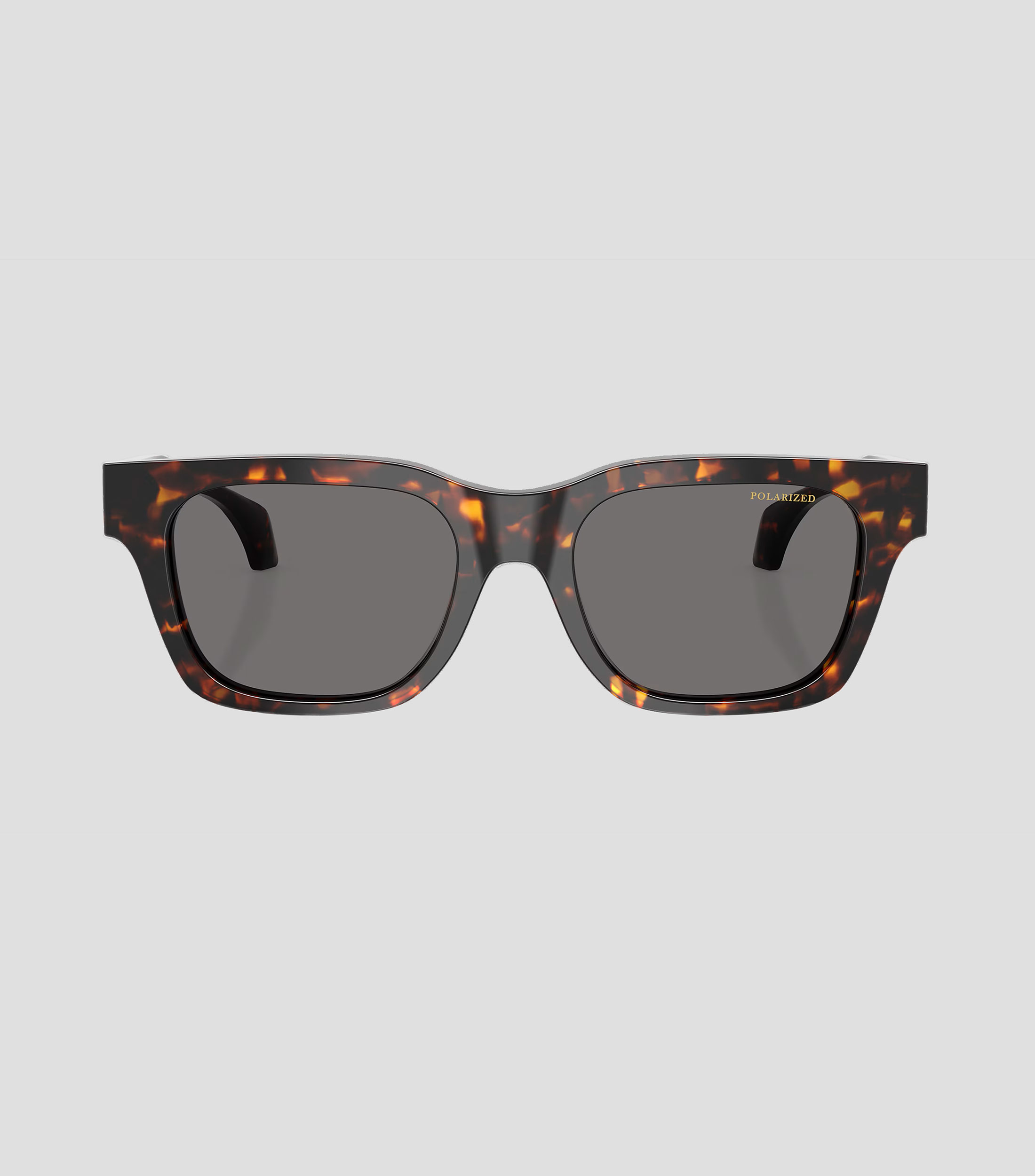 Lentes de sol cuadrados marrón Unisex