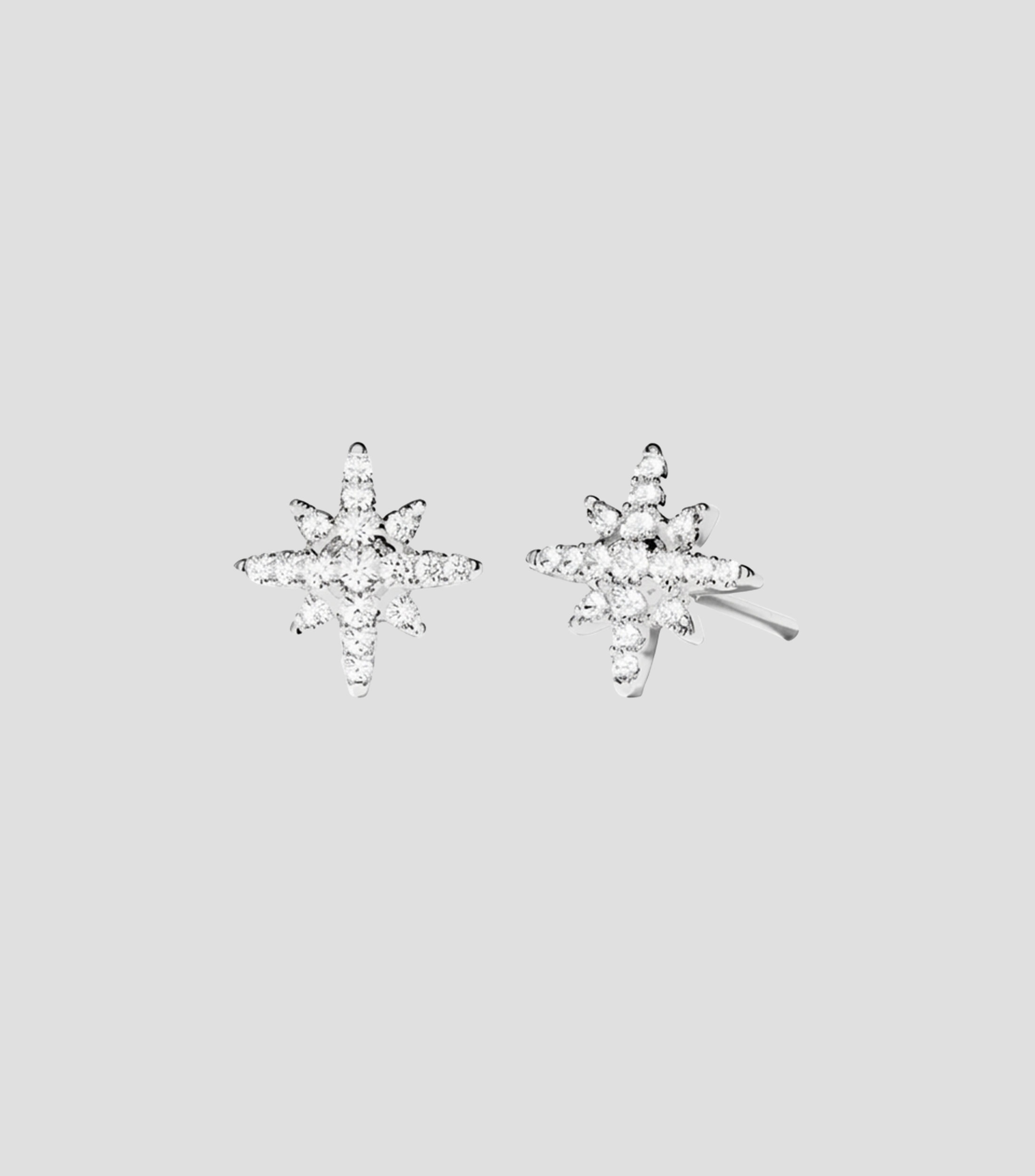 Aretes Meteorites mini con circonitas Mujer
