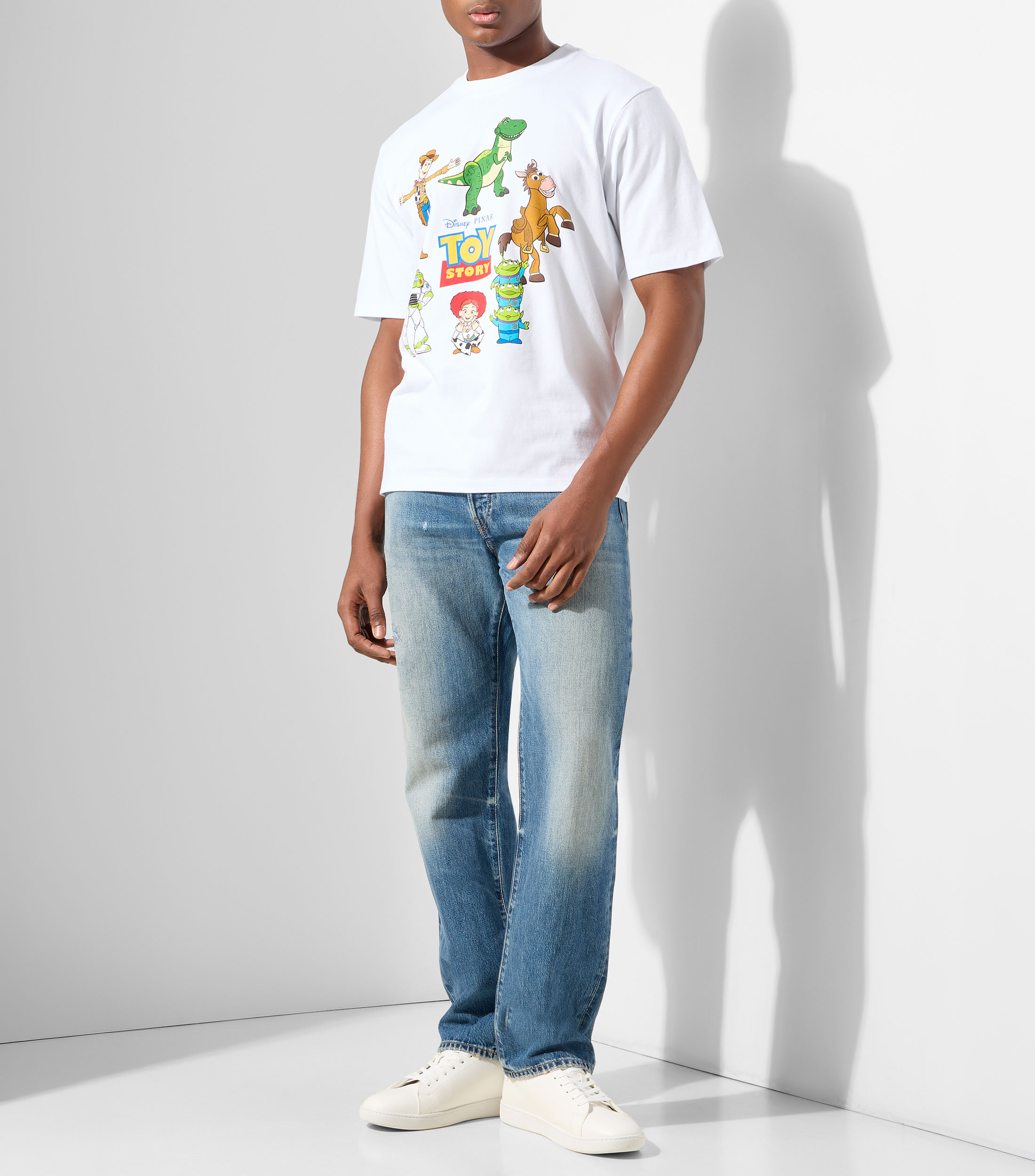 Playera cuello redondo manga corta con estampado Toy Story Hombre
