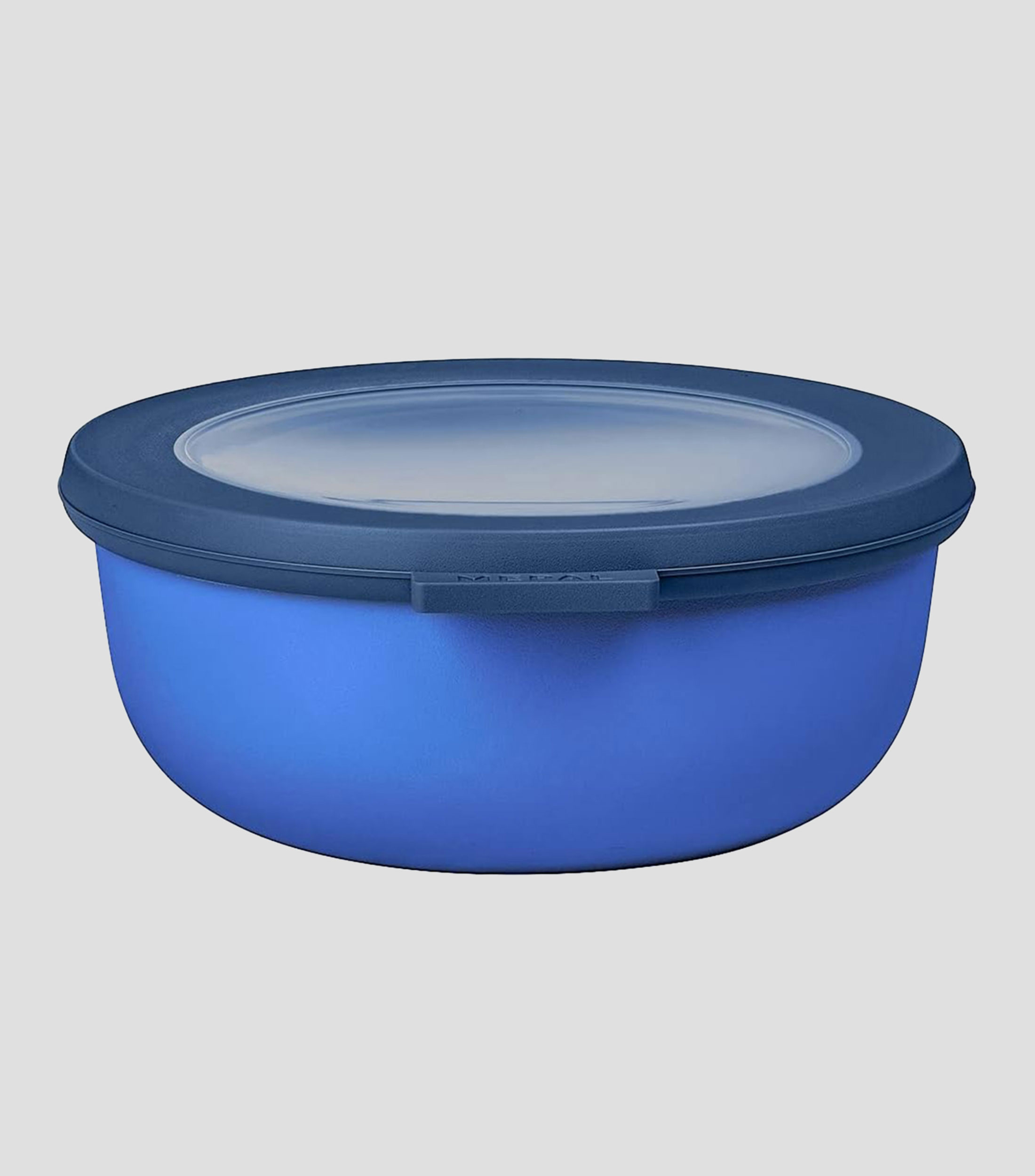 Contenedor hermético redondo de 350 ml azul