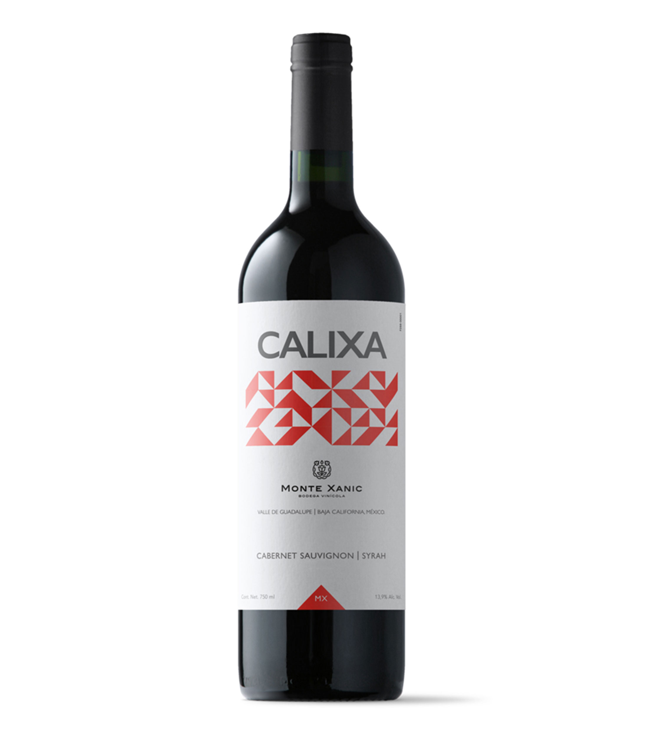 Vino Tinto Cabernet Sauvignon-Syrah Calixa, México, 750 ml