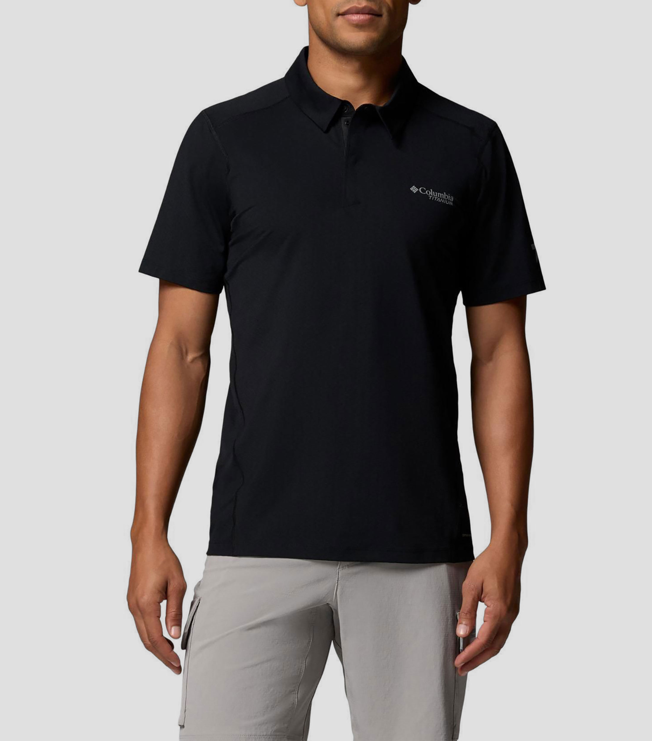 Playera tipo polo para senderismo de manga corta Diamond Peak Pro sólida Hombre