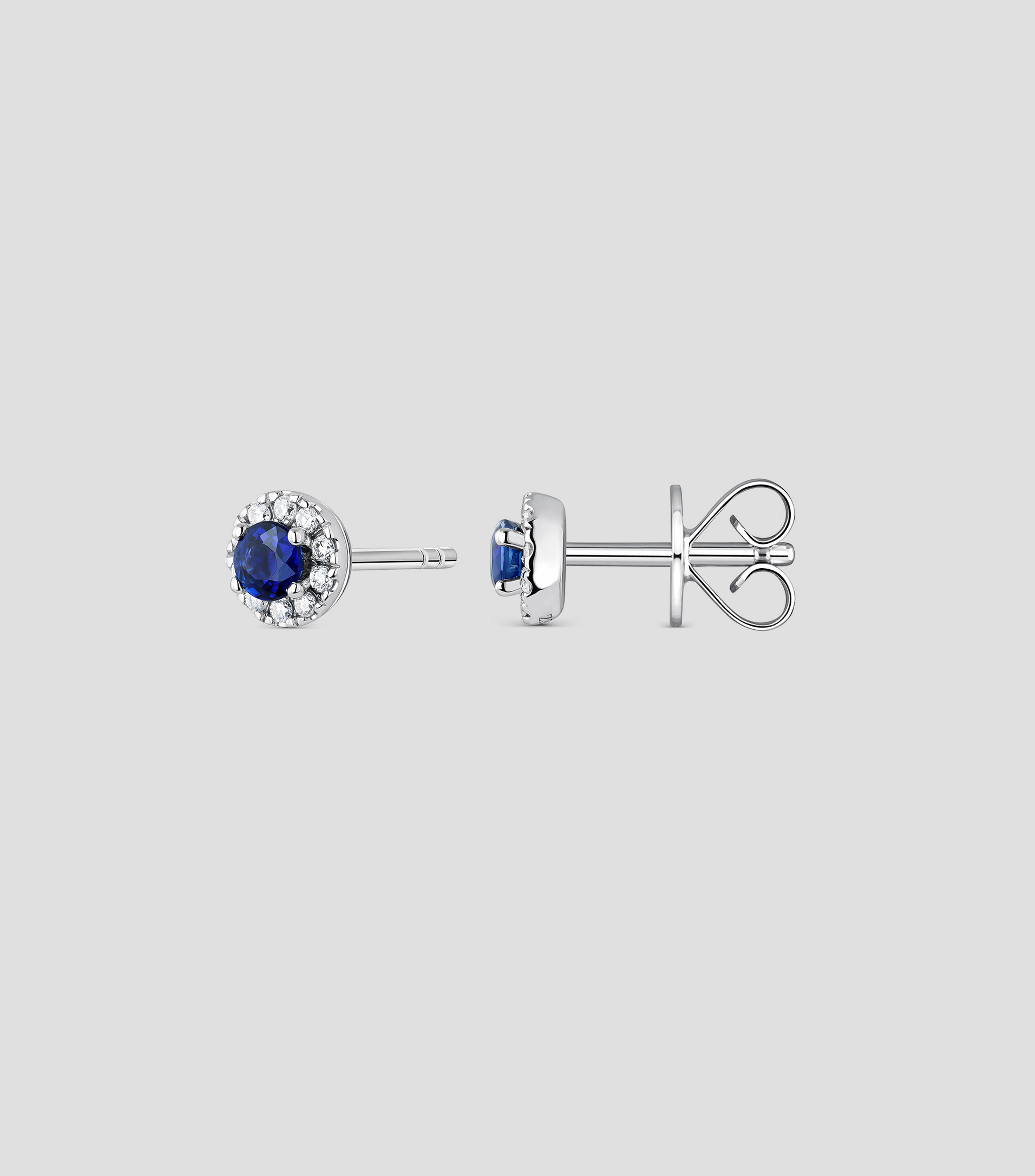 Pendientes en Oro blanco de 18 Kilates con Diamantes Mujer