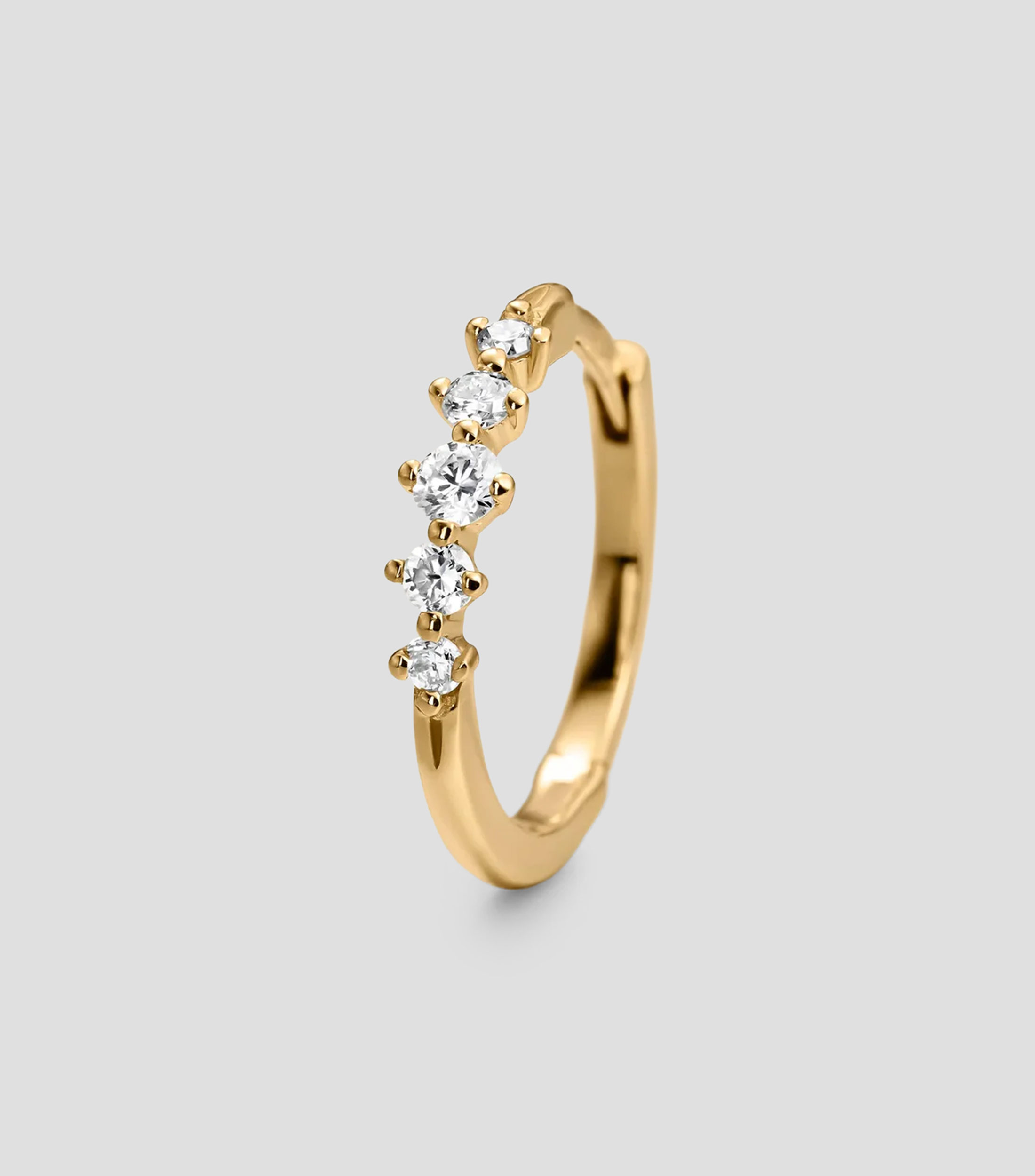 Pendiente en oro amarillo de 18 kilates con diamantes Diamonds Mujer