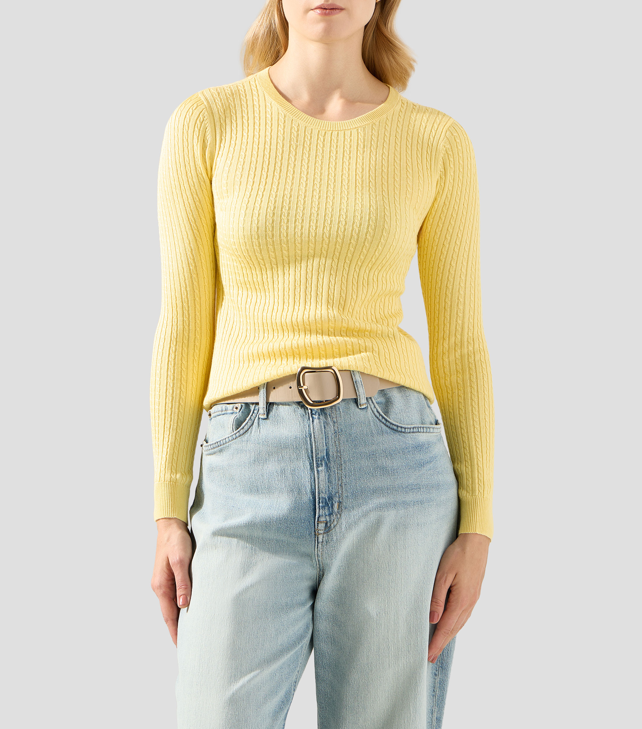 Suéter cuello redondo Mujer