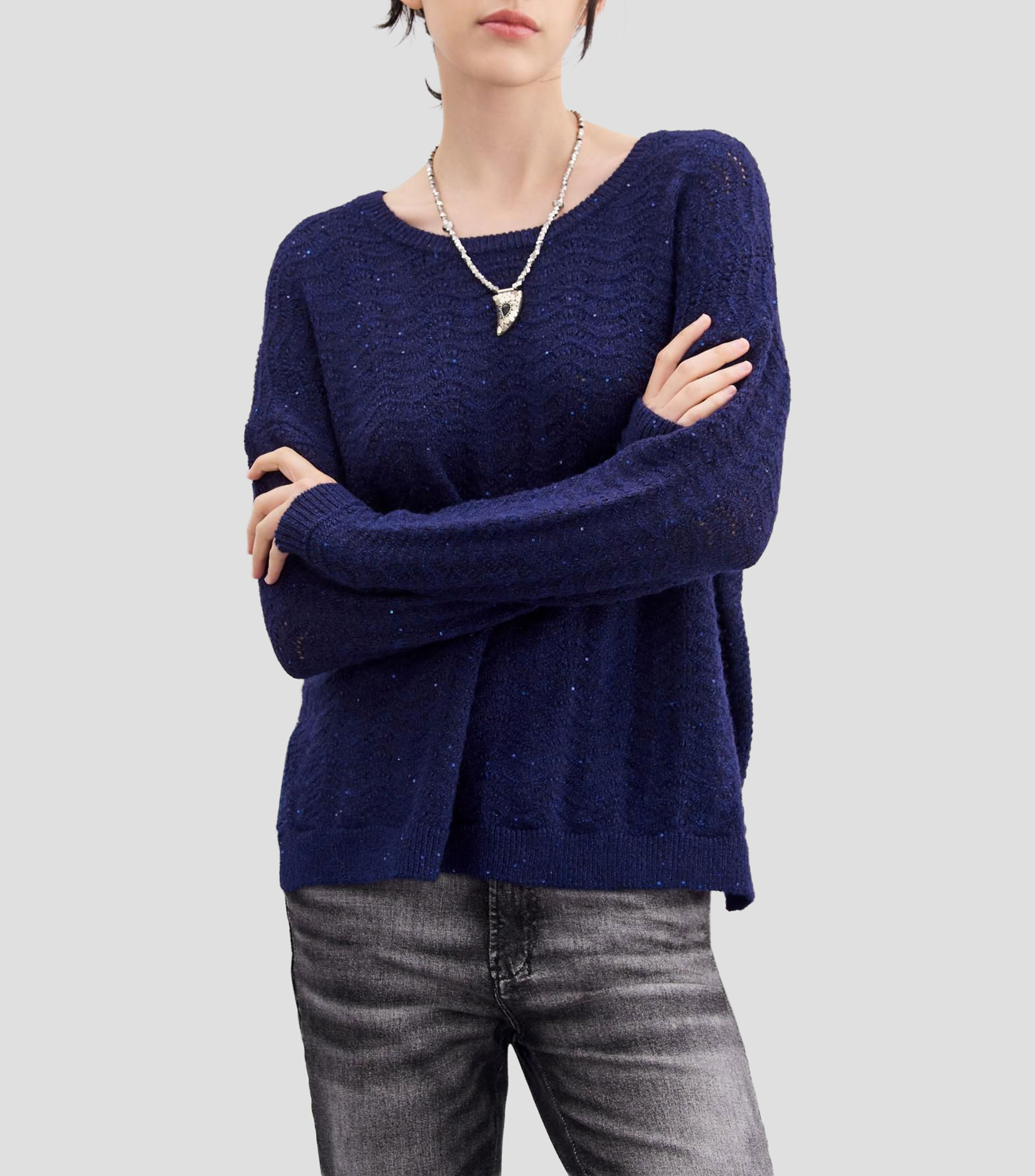 Suéter cuello redondo Mujer