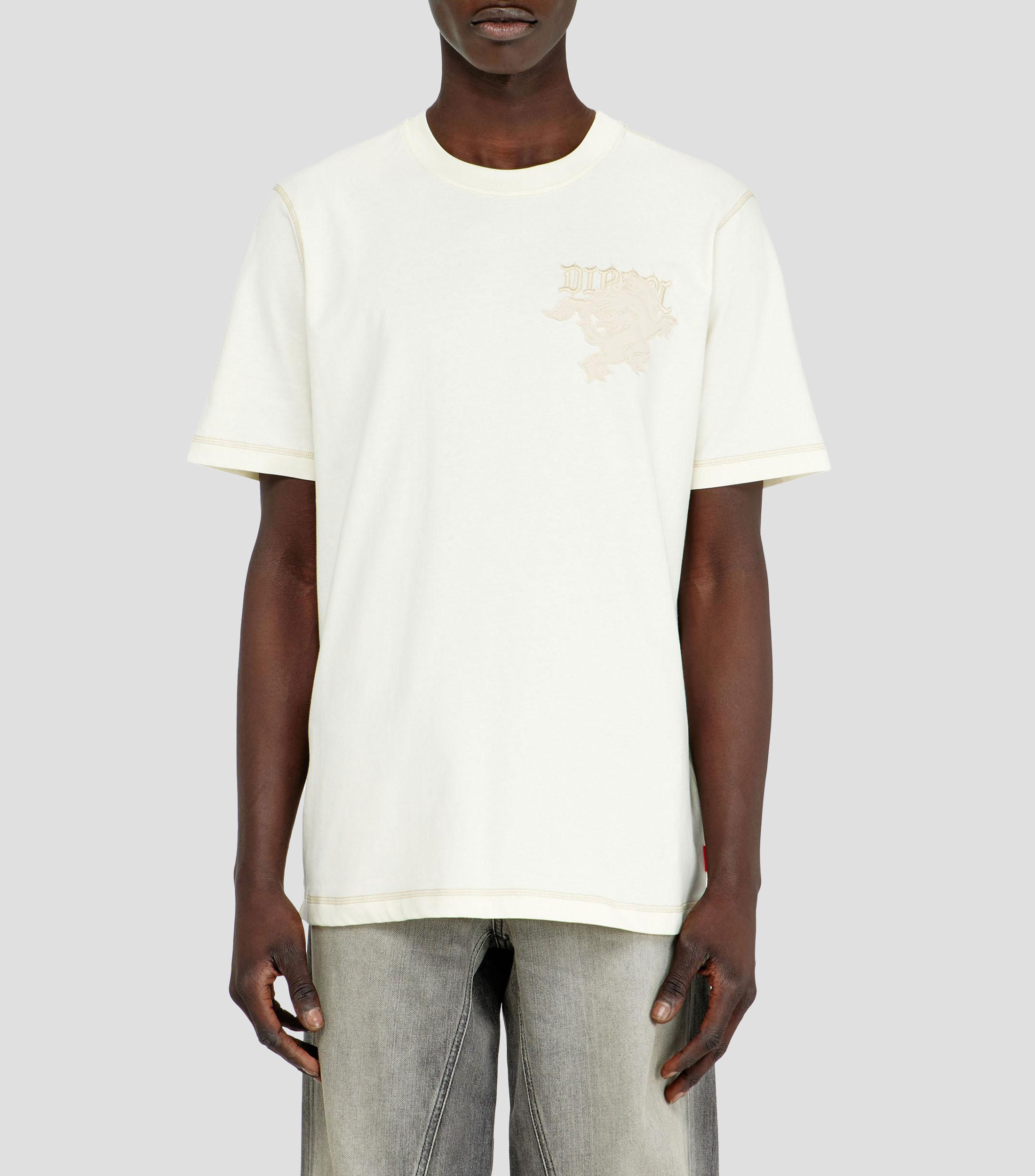 Playera cuello redondo manga corta lisa Hombre