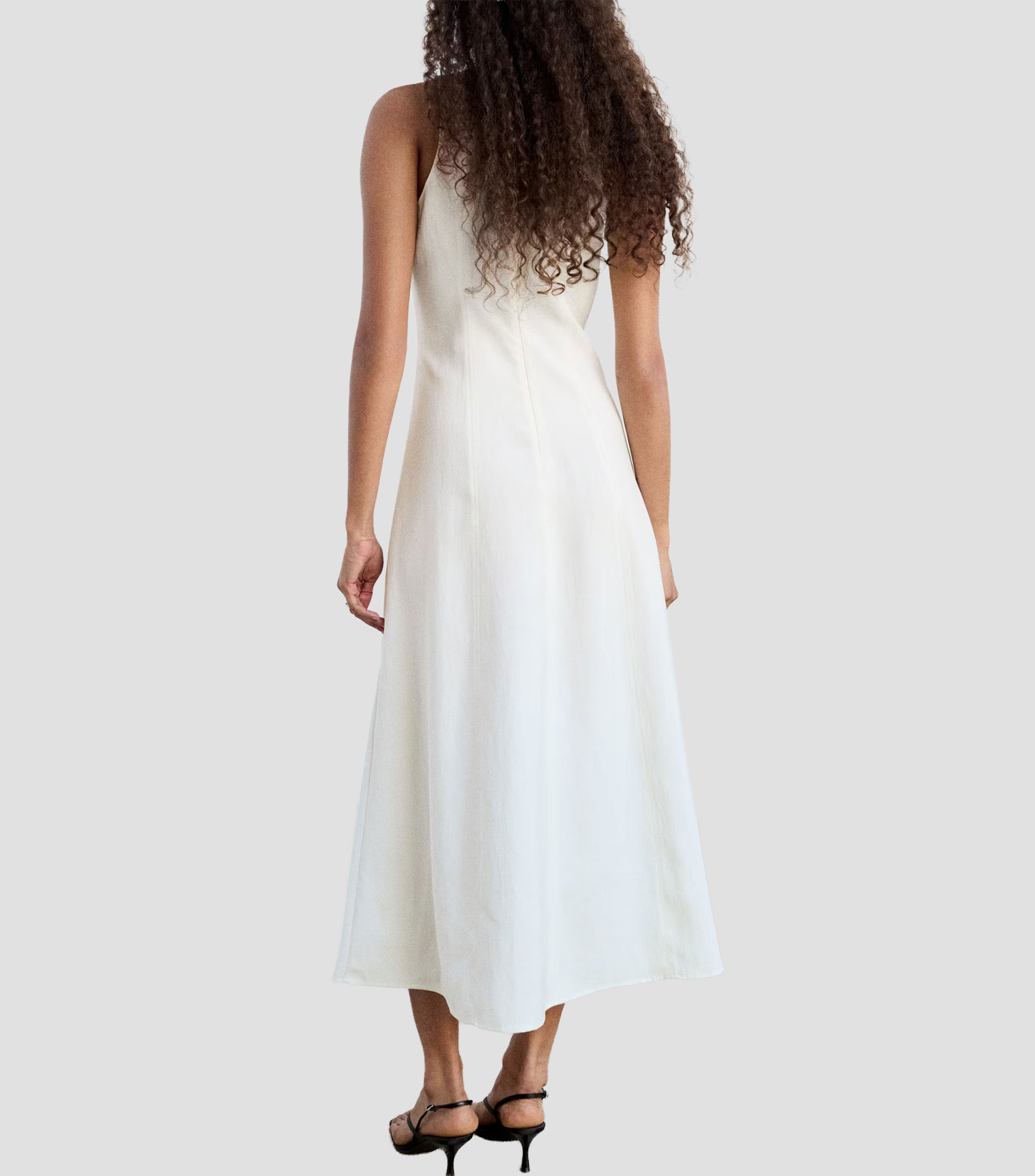 Vestido casual midi sólido Pepa Mujer