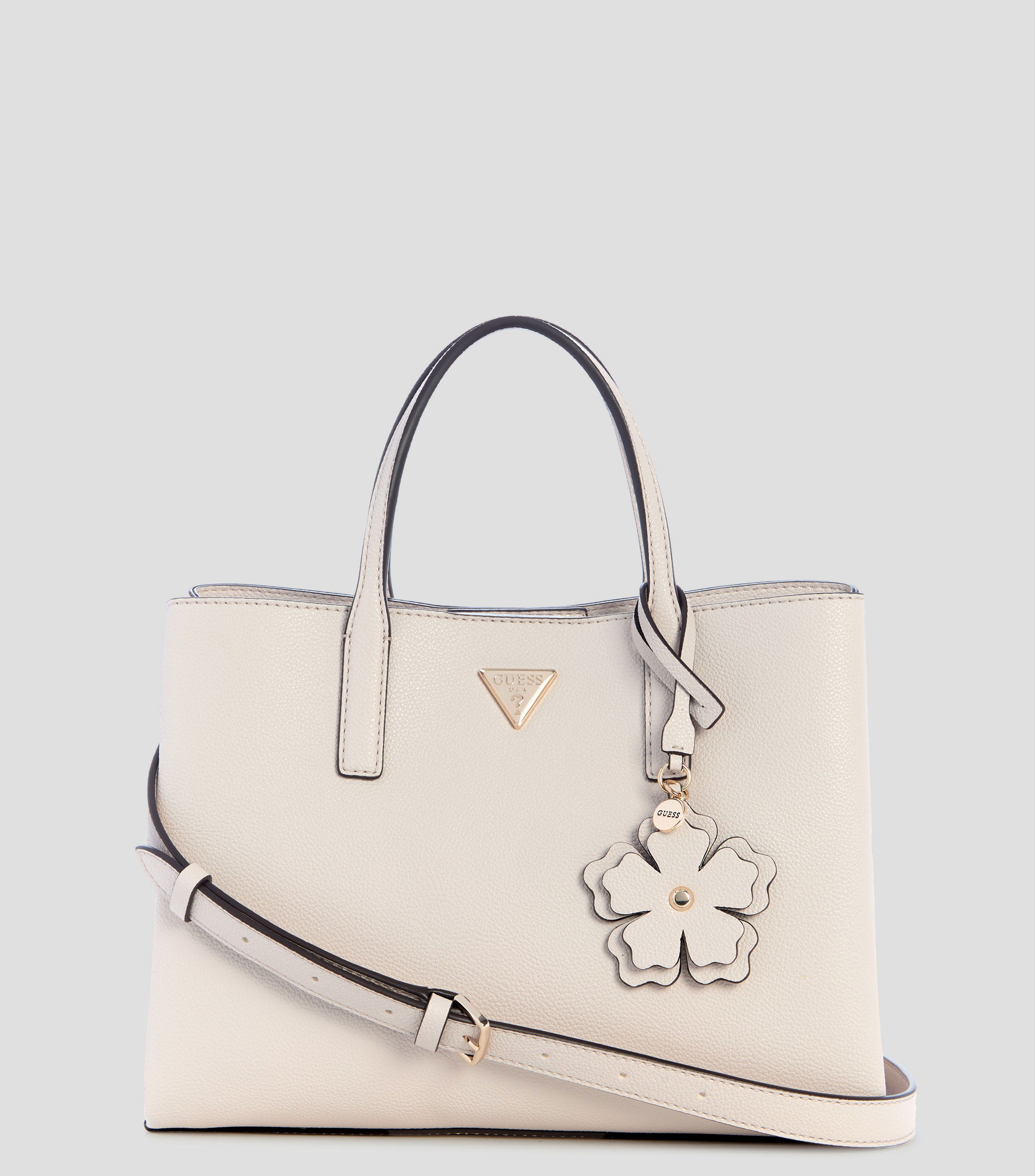 Bolsa satchel lisa con detalle texturizado Mujer