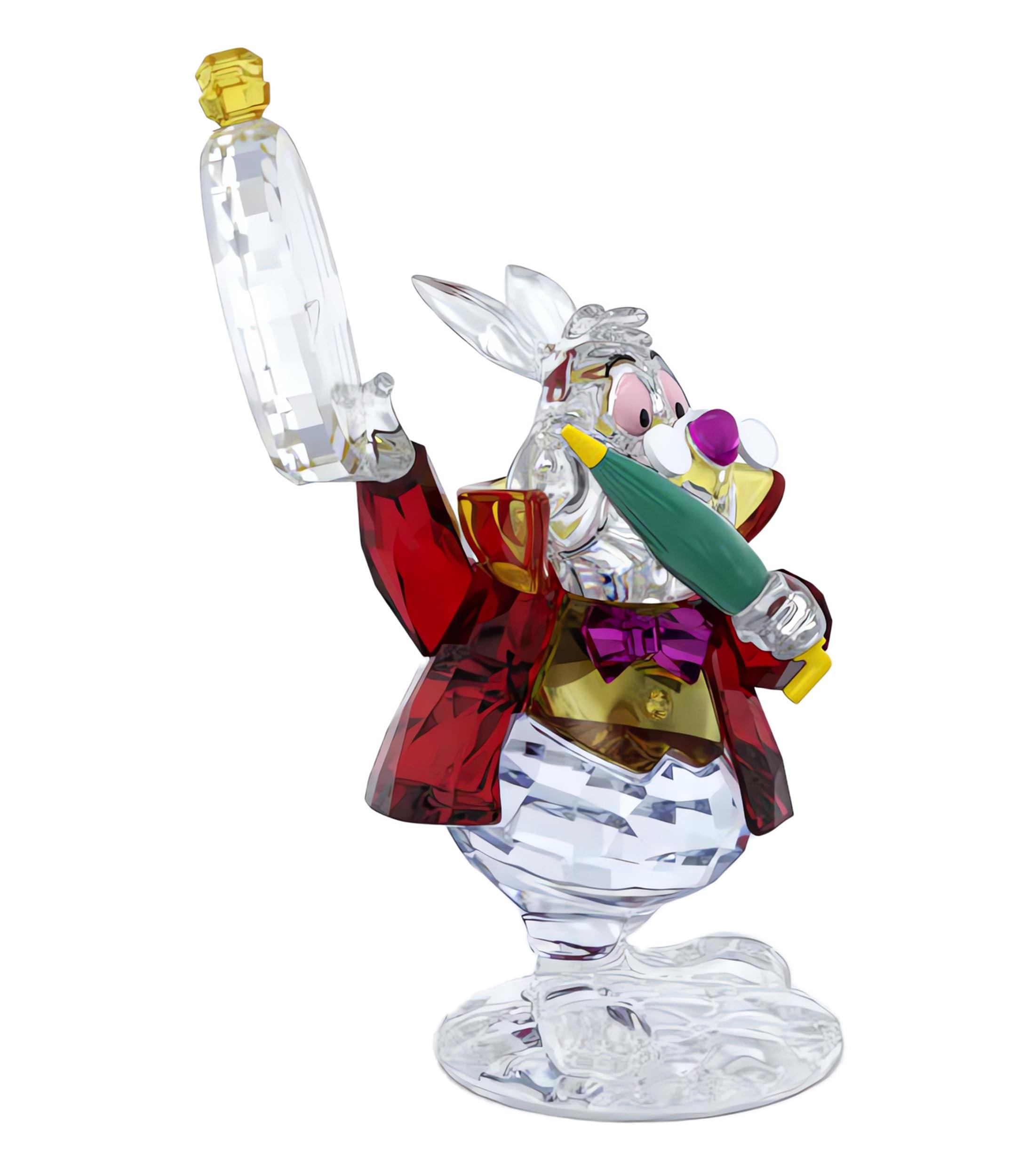Figura Alice In Wonderland White Rabbit en cristal