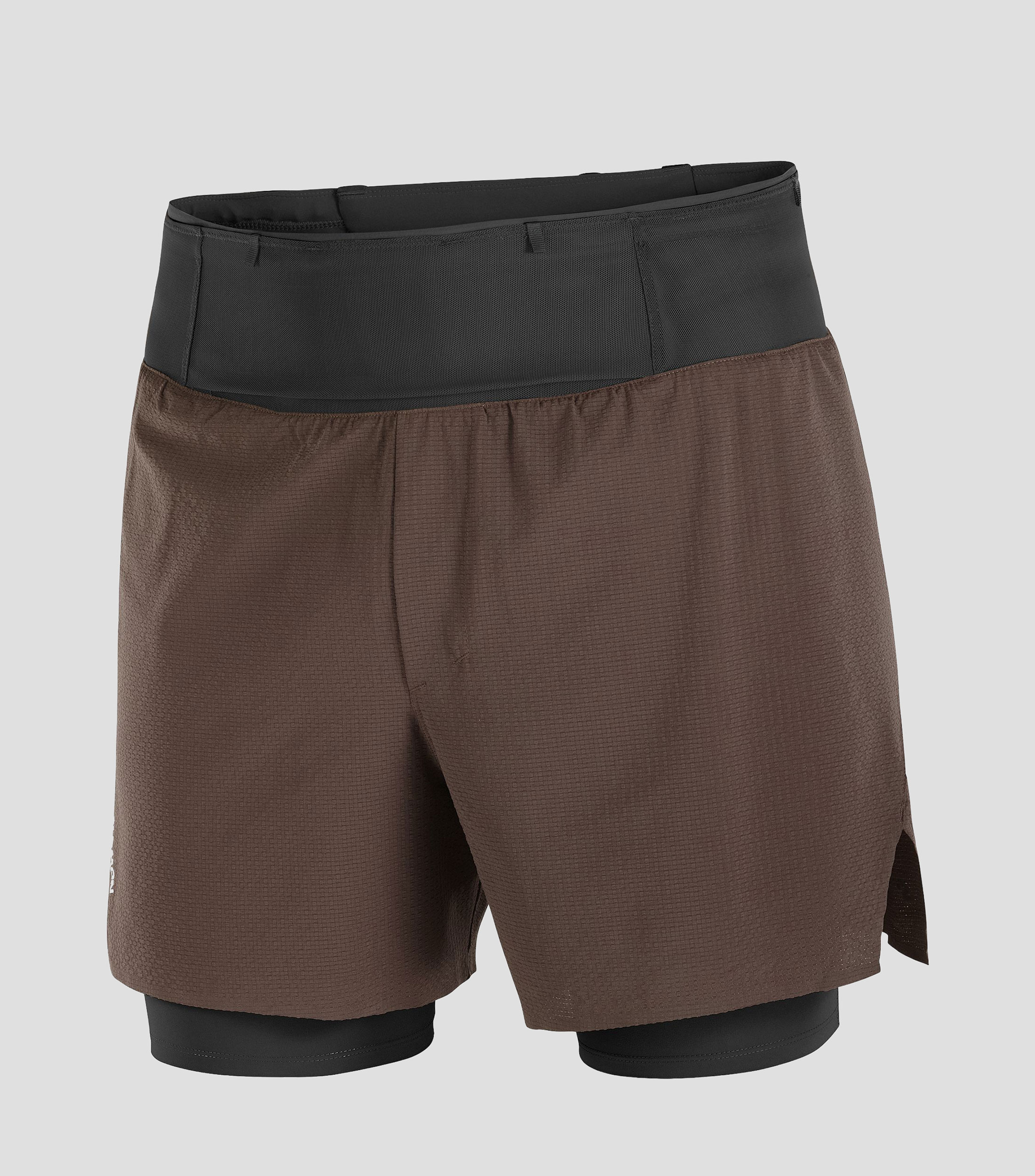 Short para correr liso Hombre