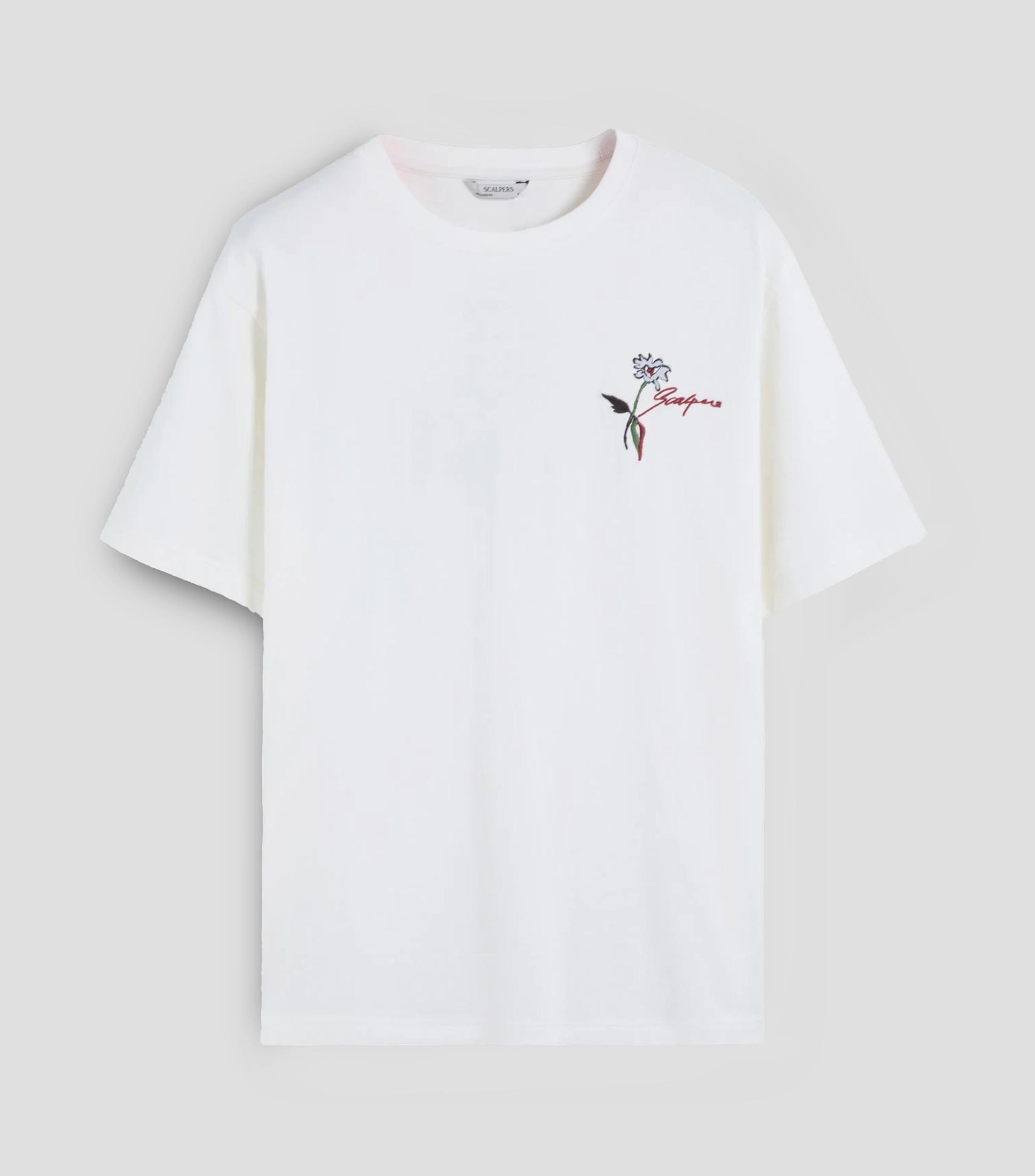 Playera cuello redondo manga corta estampada Hombre