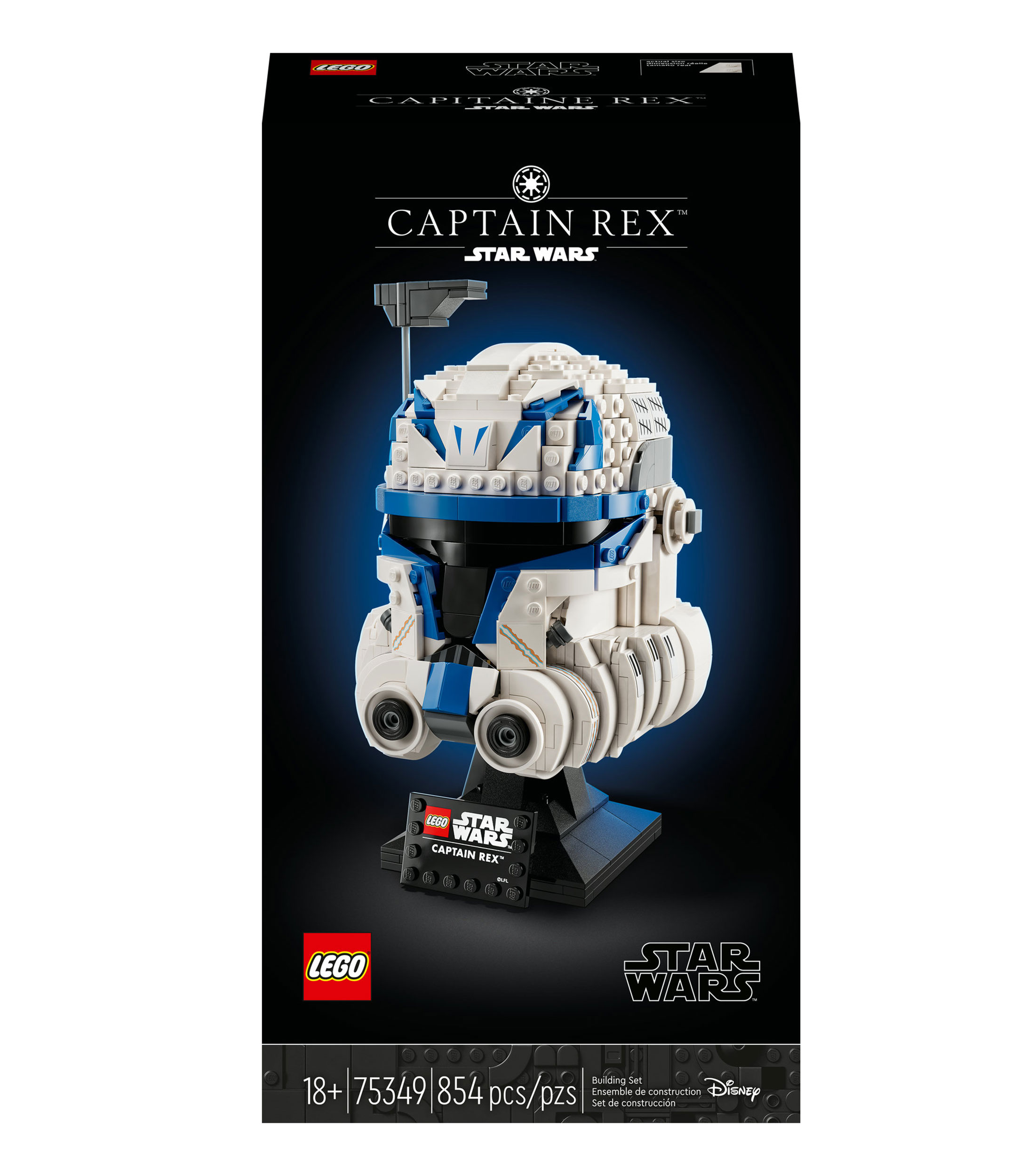 Lego Star Wars Casco del Capitán Rex Set de construcción 75349