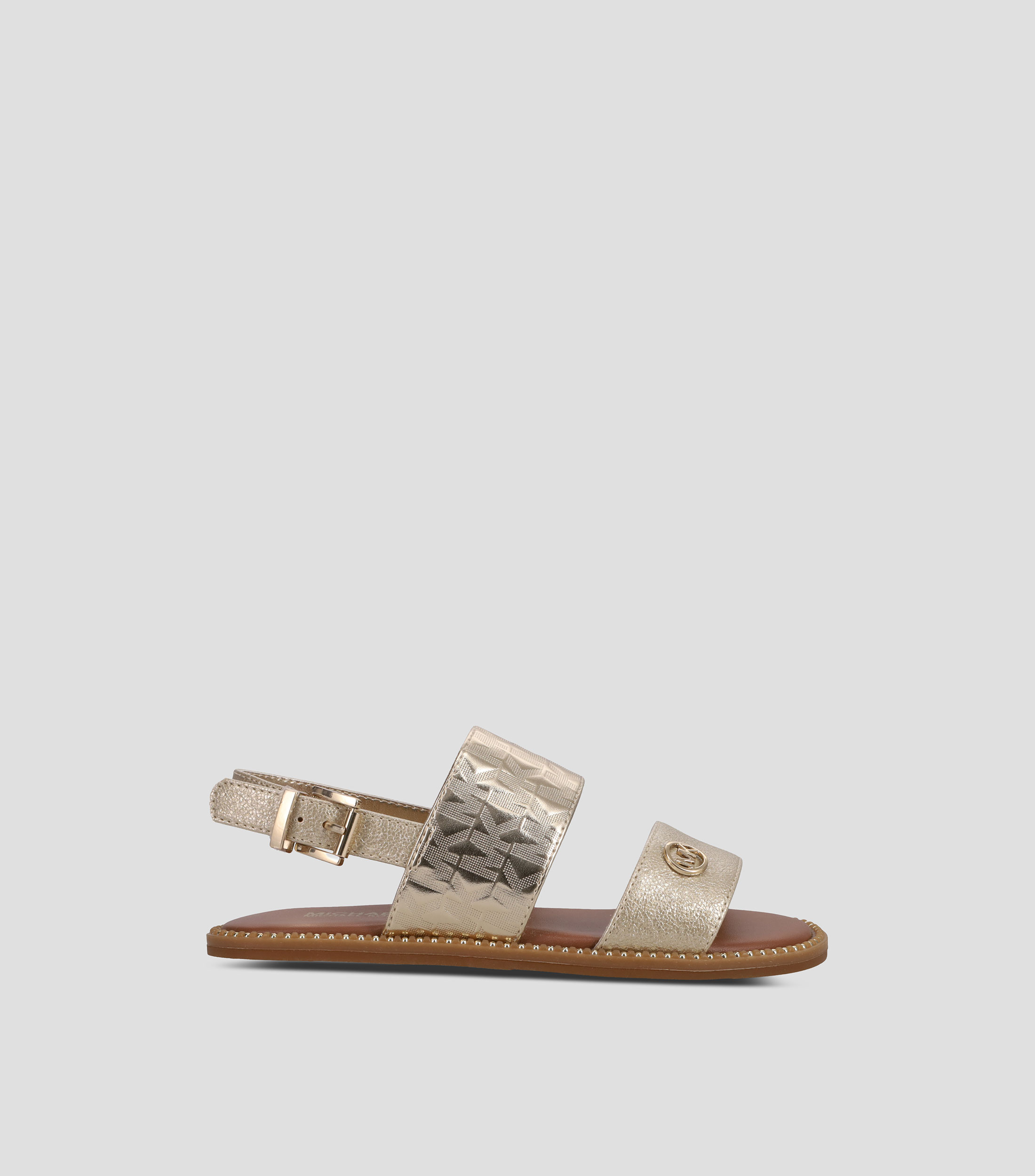 Sandalias planas con logotipo Niña