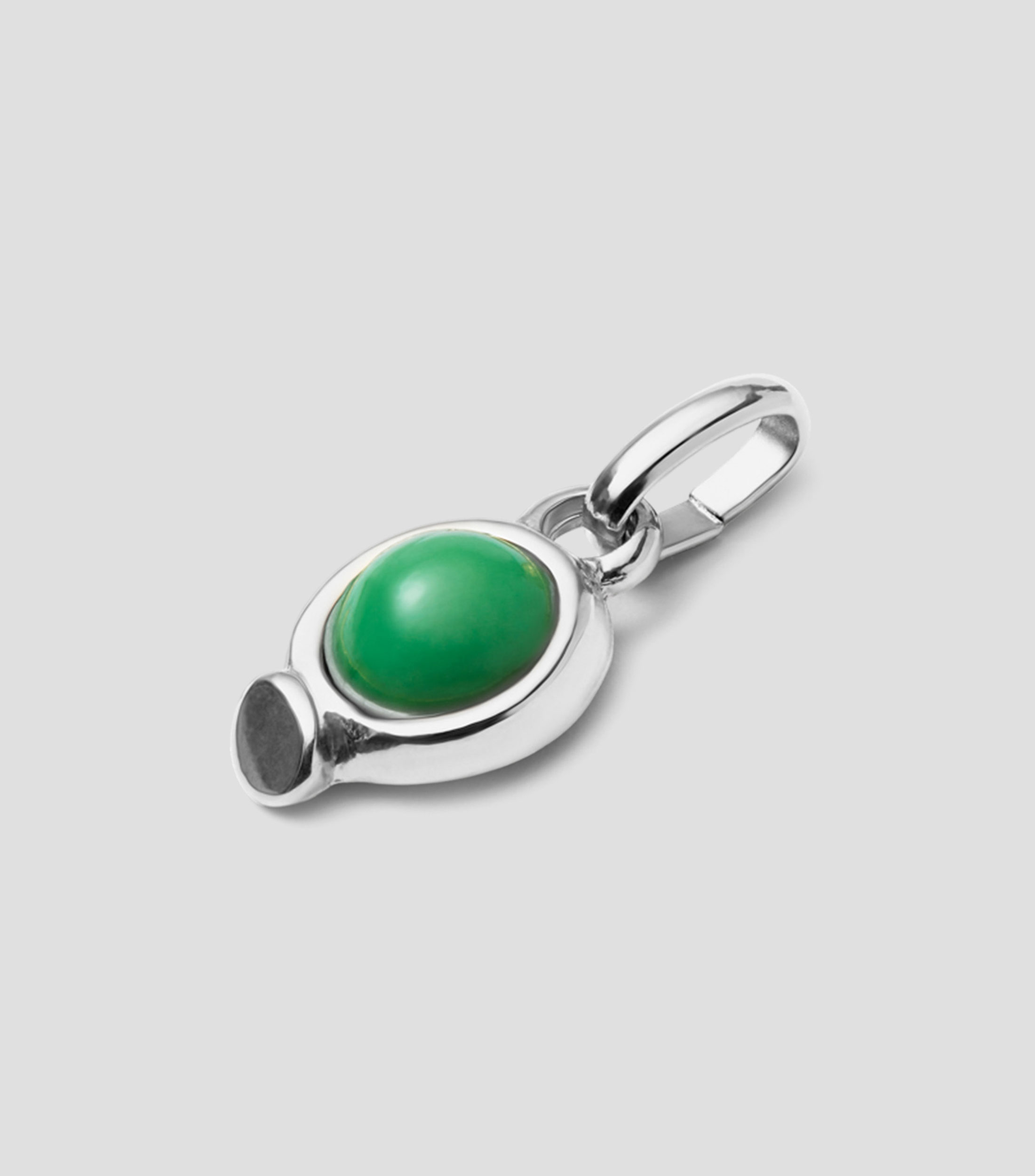 Charm con piedra verde Mujer