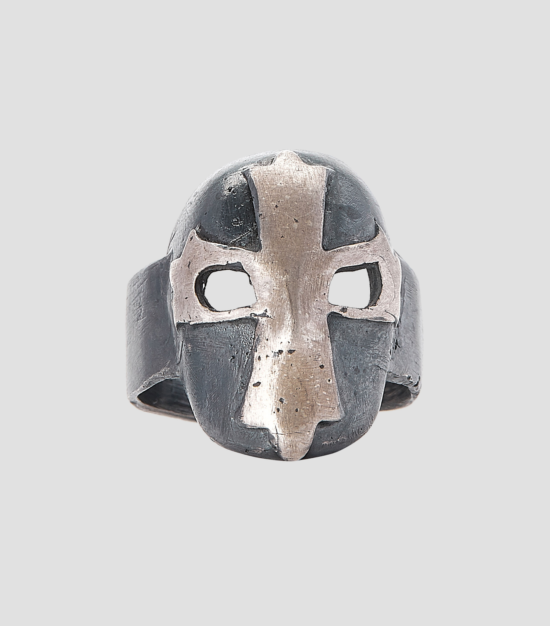 Anillo en plata .925 Cross Mask Lucha Libre Talla 24 Hombre