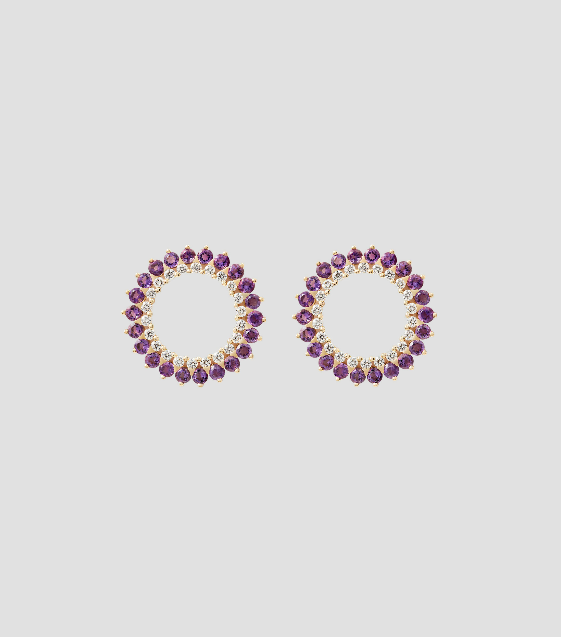 Aretes en oro de 18 Kilates Mandala Mujer